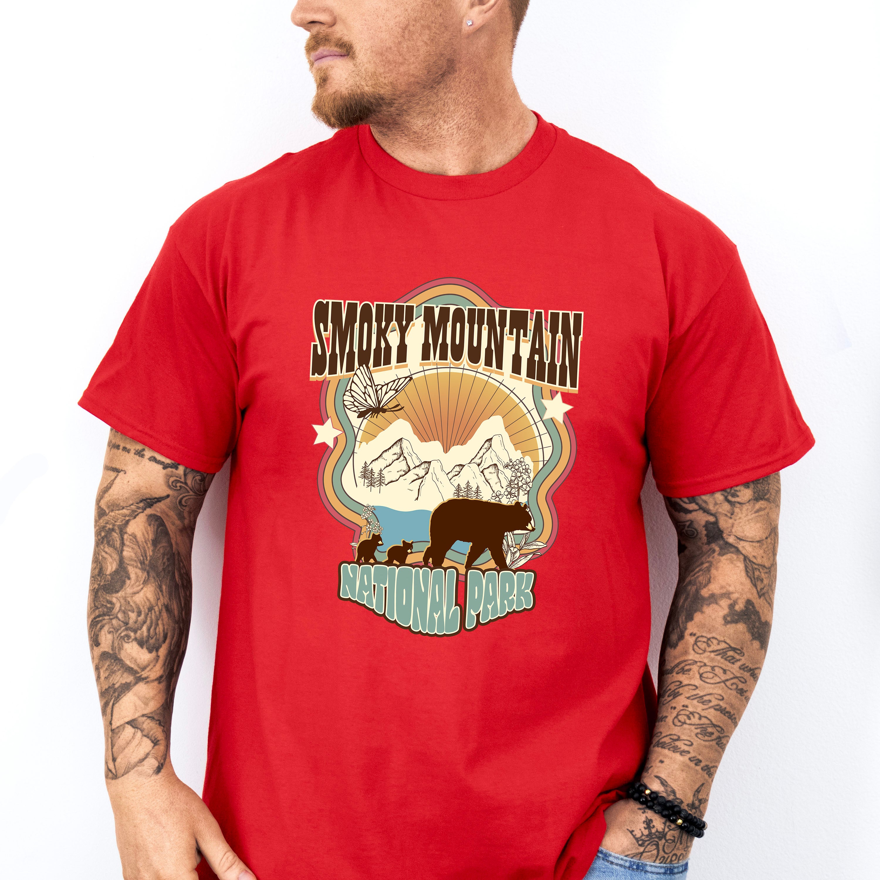 Smoky Mountain National Park Design - National Park Theme Unisex Crewneck T-Shirt Sweatshirt Hoodie