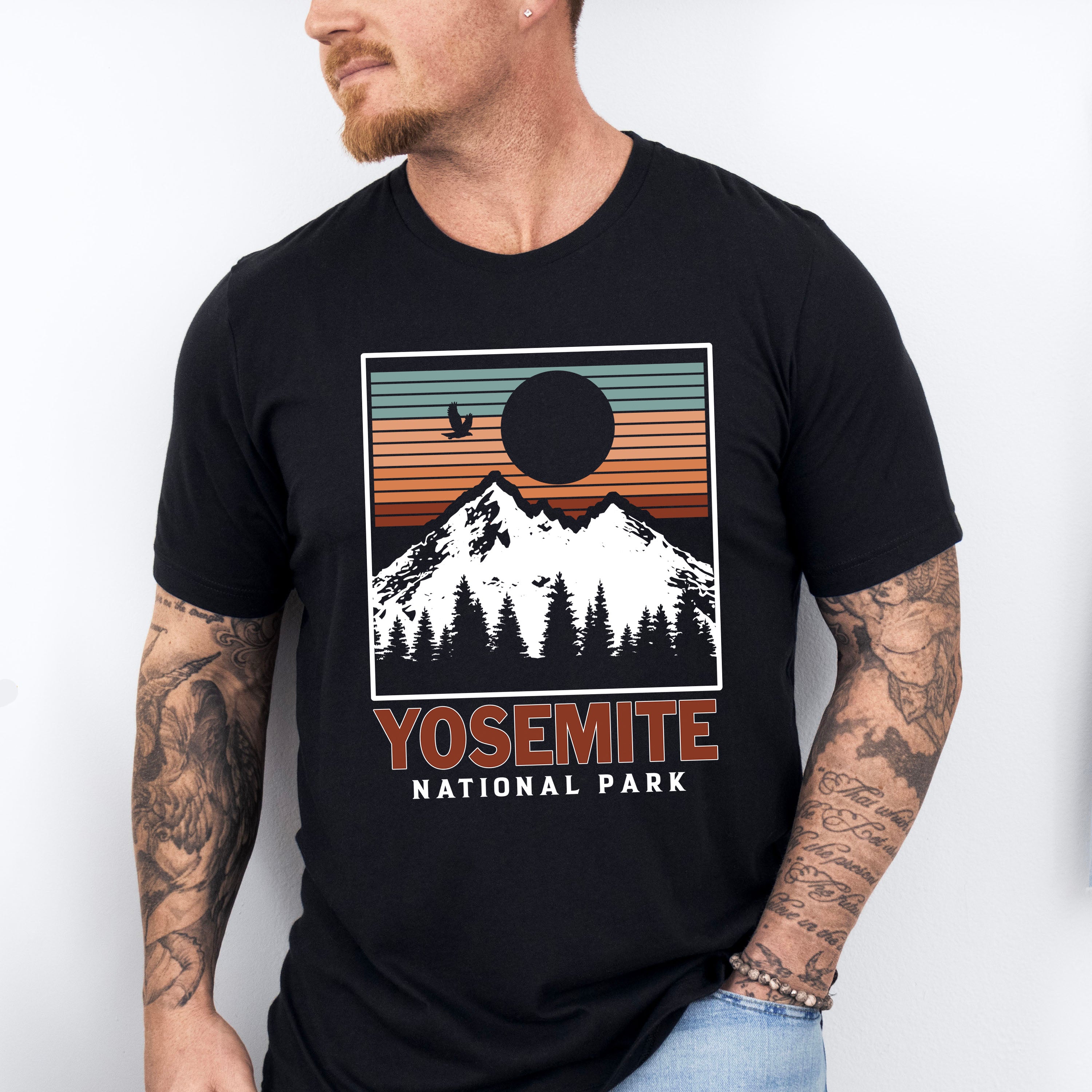 Yosemite National Park Design - National Park Theme Unisex Crewneck T-Shirt Sweatshirt Hoodie