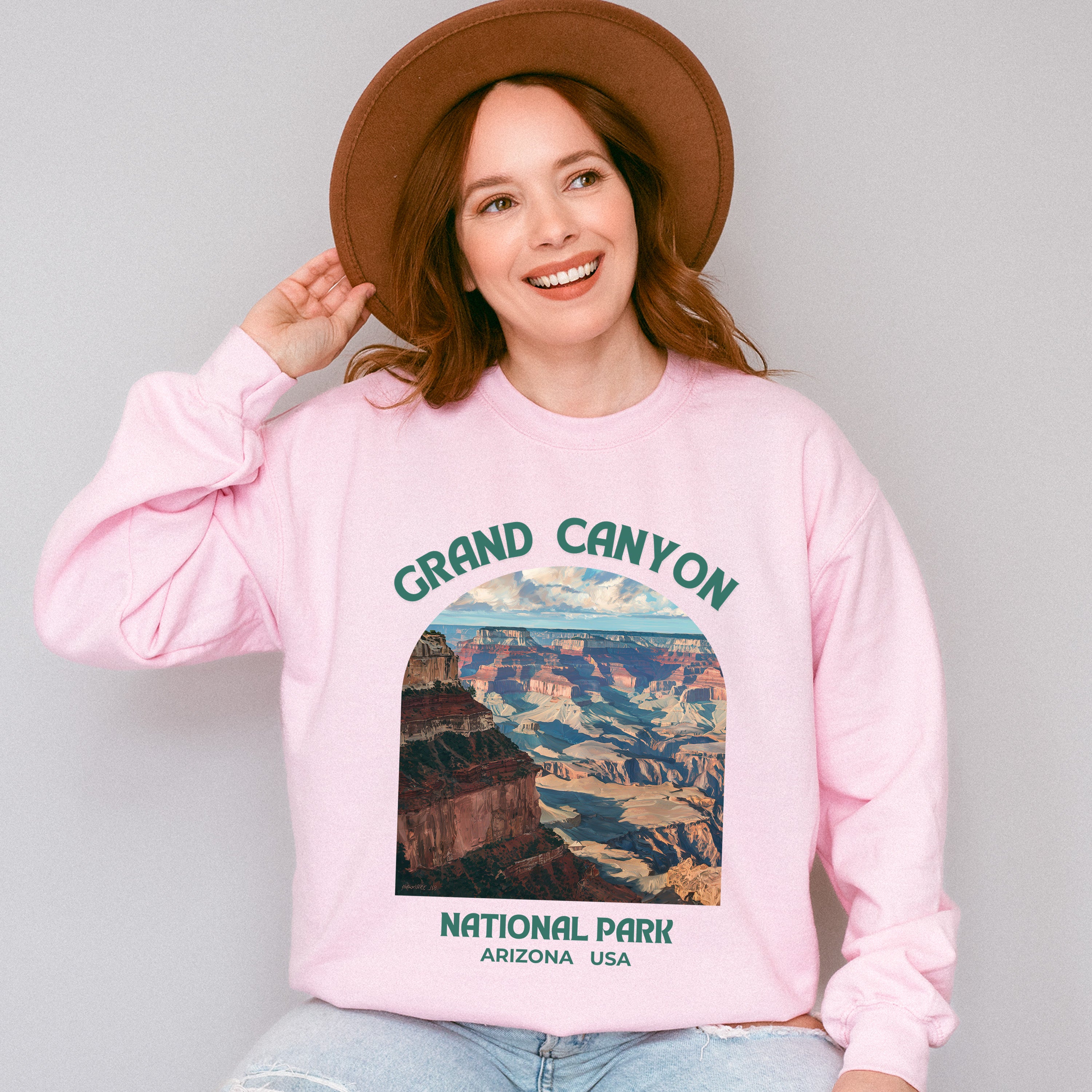 Grand Canyon National Park Arizona USA Design - National Park Theme Unisex Crewneck T-Shirt Sweatshirt Hoodie