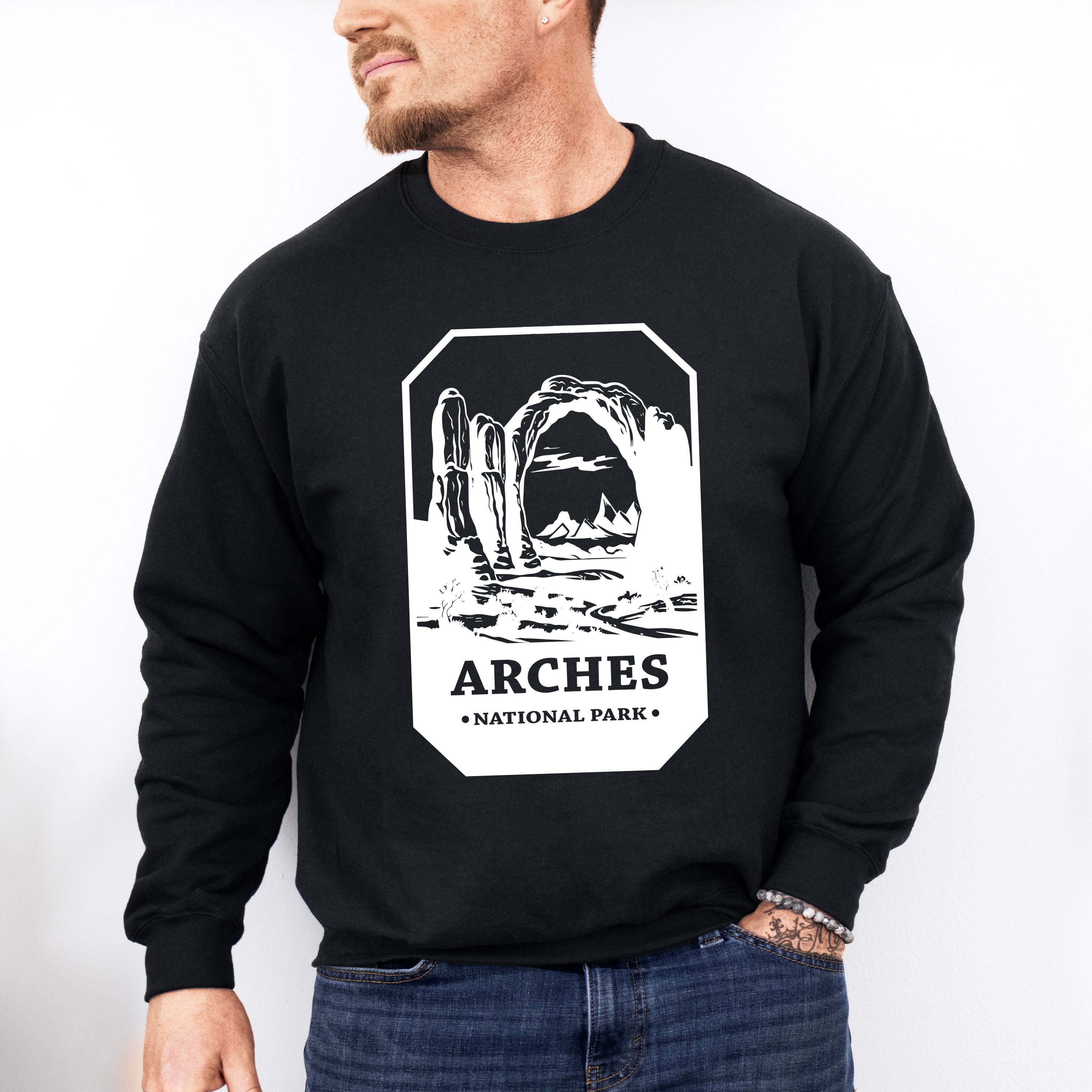 Arches - National Park Theme Unisex Crewneck T-Shirt Sweatshirt Hoodie