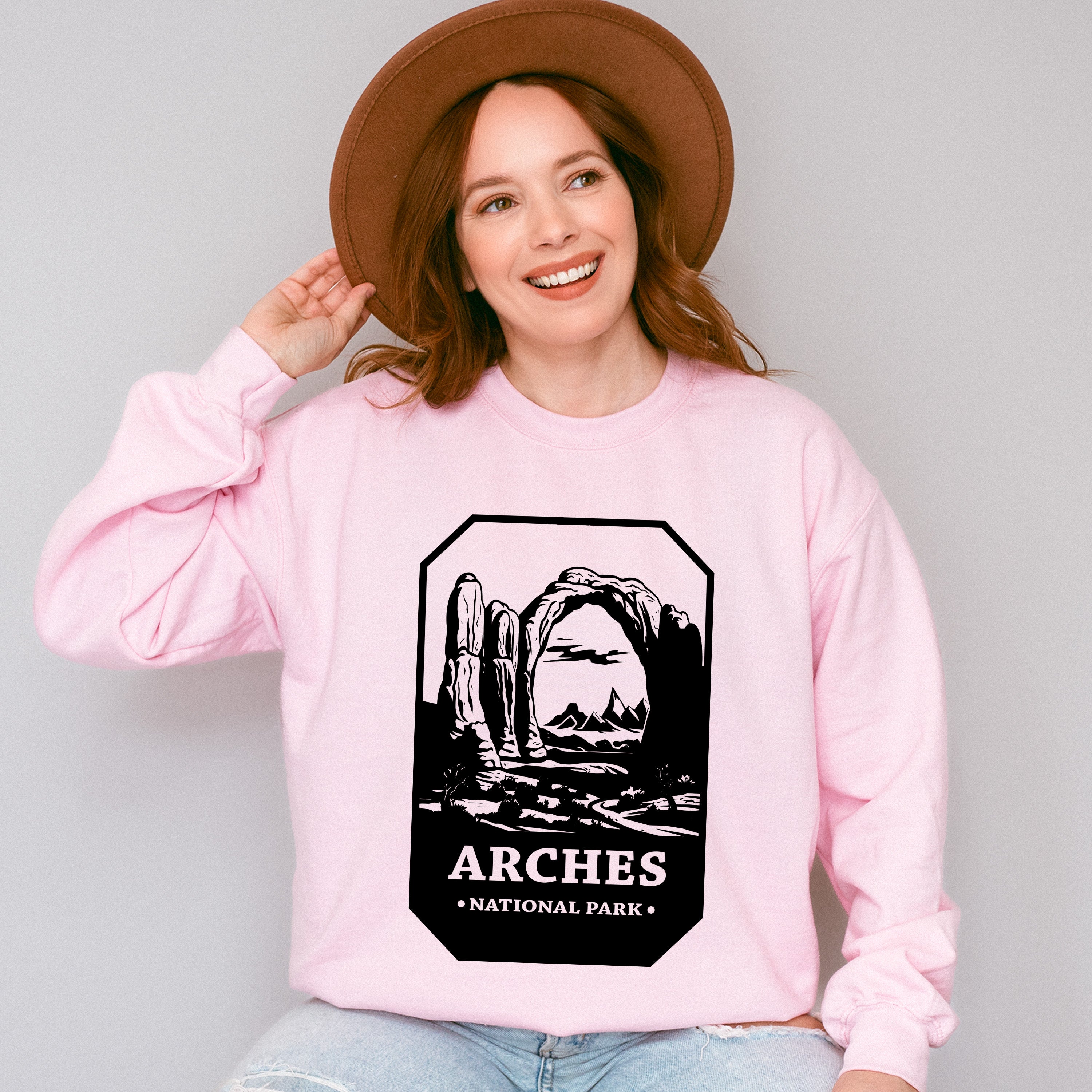 Arches - National Park Theme Unisex Crewneck T-Shirt Sweatshirt Hoodie