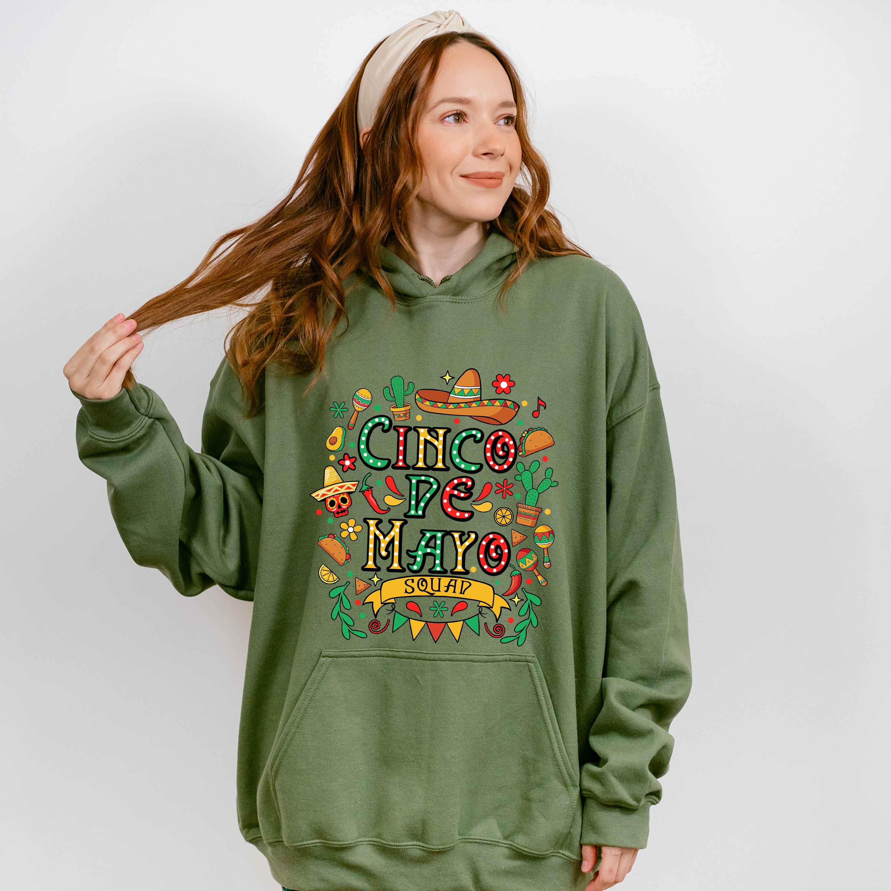 Cinco De Mayo Squad Doodles- Cinco De Mayo Unisex Crewneck T-Shirt Sweatshirt Hoodie