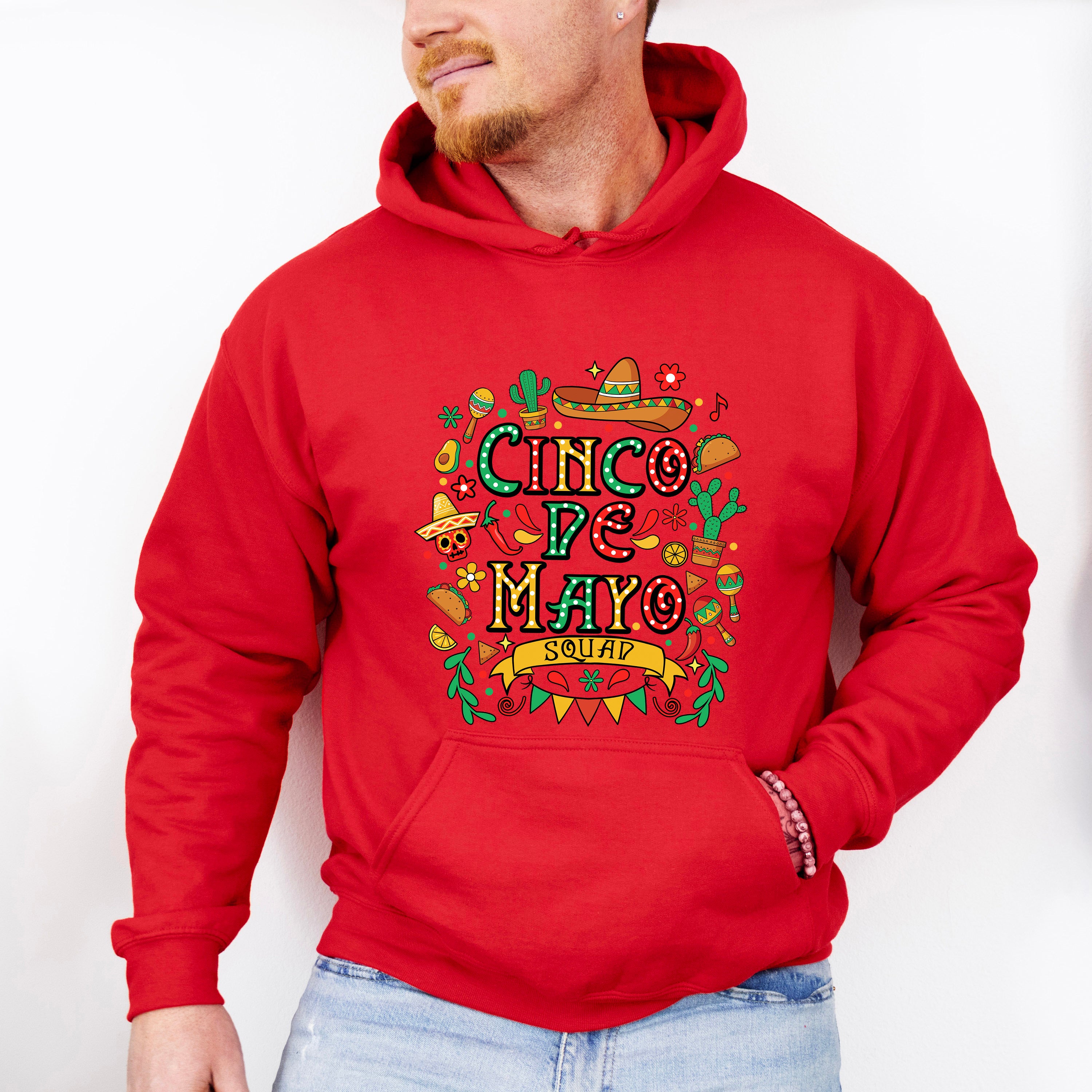 Cinco De Mayo Squad Doodles- Cinco De Mayo Unisex Crewneck T-Shirt Sweatshirt Hoodie