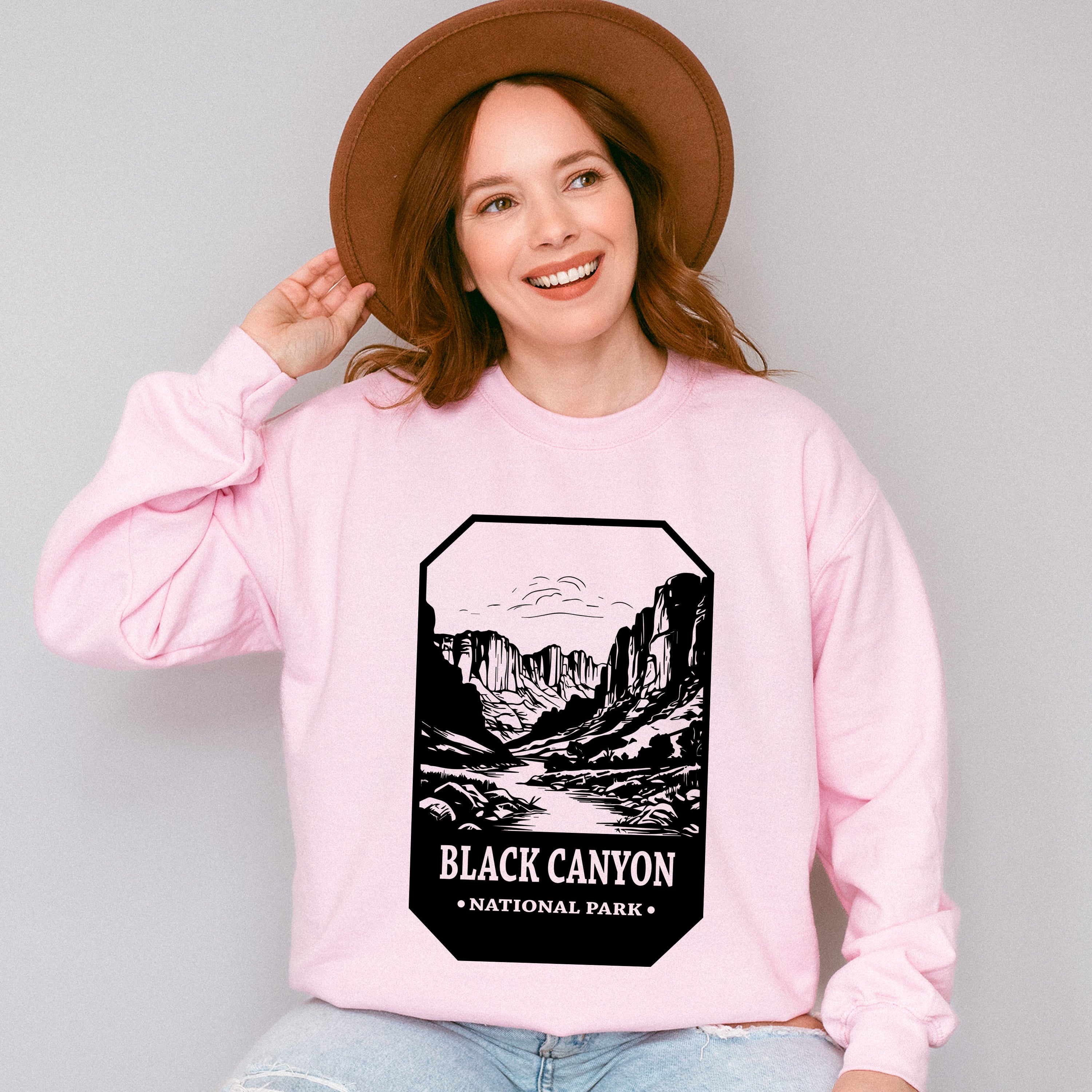Black Canyon - National Park Theme Unisex Crewneck T-Shirt Sweatshirt Hoodie