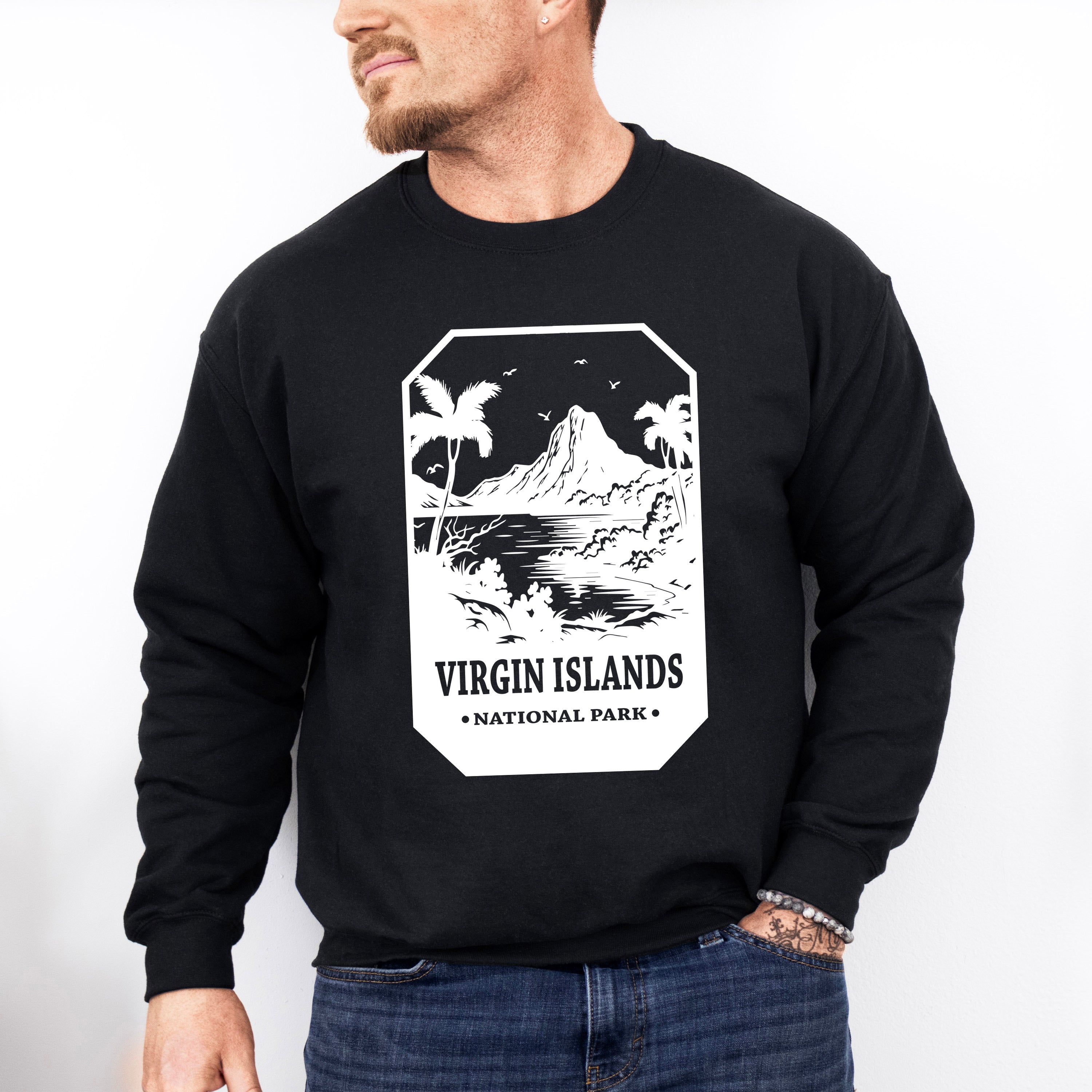 Virgin Islands - National Park Theme Unisex Crewneck T-Shirt Sweatshirt Hoodie