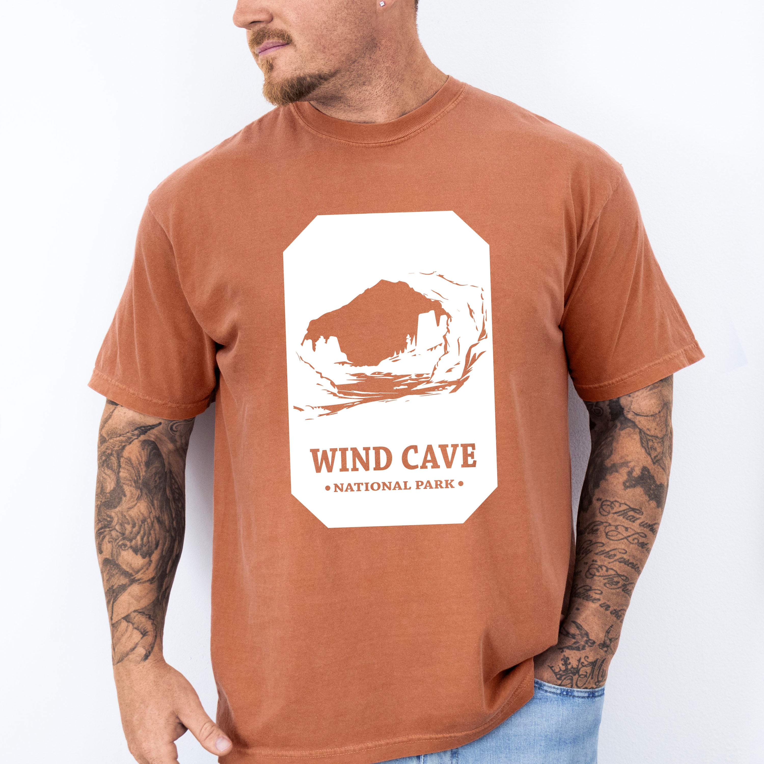 Wind Cave - National Park Theme Unisex Crewneck T-Shirt Sweatshirt Hoodie