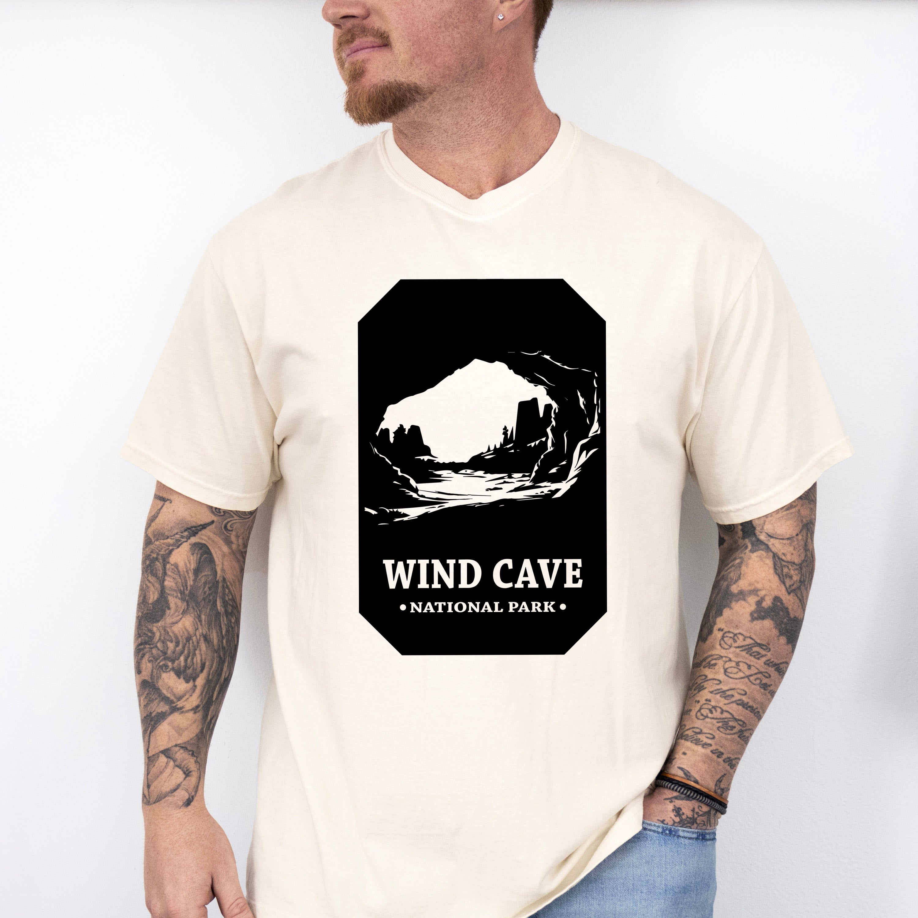 Wind Cave - National Park Theme Unisex Crewneck T-Shirt Sweatshirt Hoodie