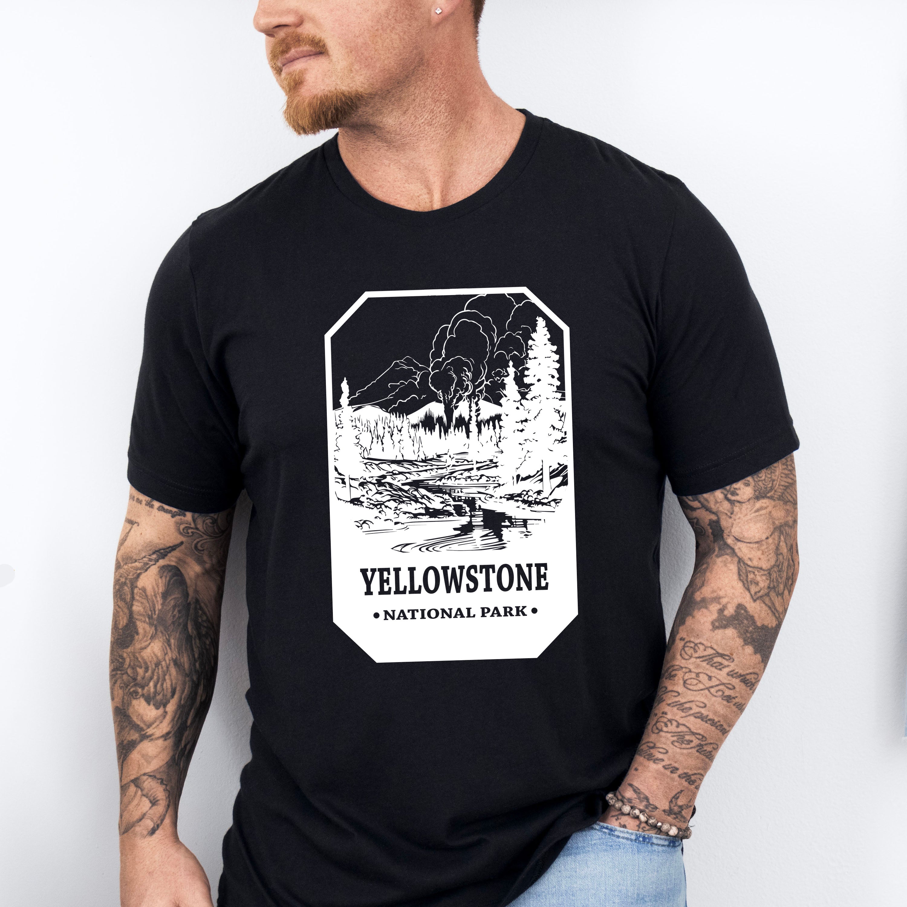 Yellowstone National Park Design - National Park Theme Unisex Crewneck T-Shirt Sweatshirt Hoodie