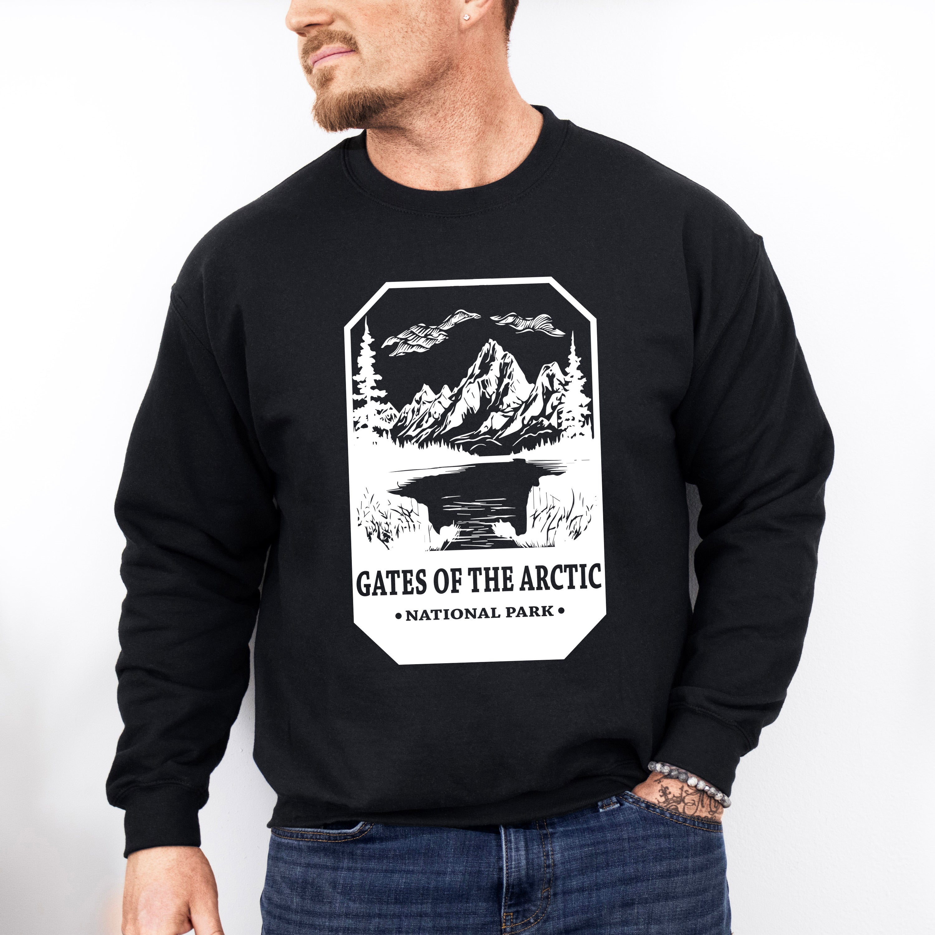 Gates Of The Arctic - National Park Theme Unisex Crewneck T-Shirt Sweatshirt Hoodie