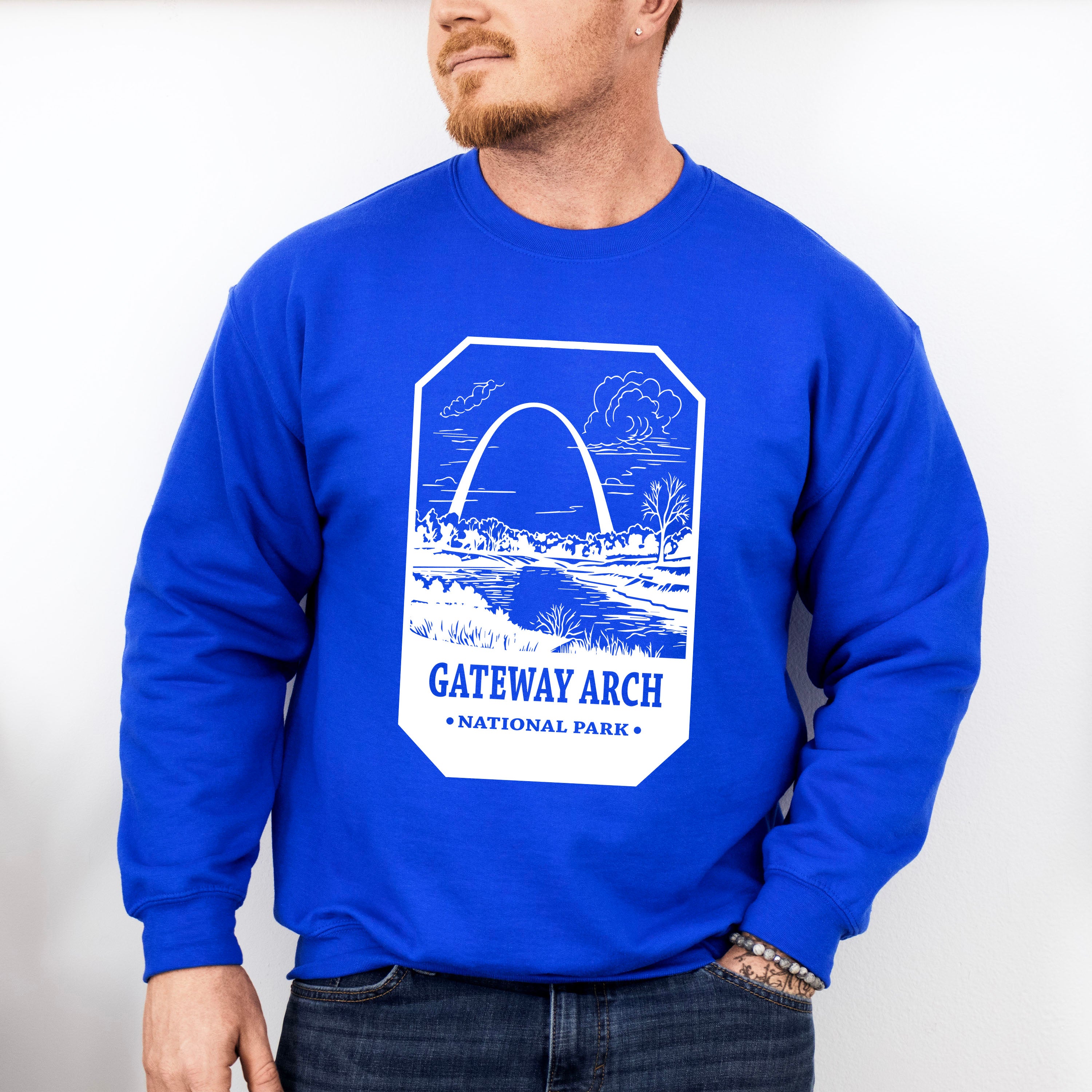 Gateway Arch - National Park Theme Unisex Crewneck T-Shirt Sweatshirt Hoodie