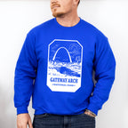 Gateway Arch - National Park Theme Unisex Crewneck T-Shirt Sweatshirt Hoodie