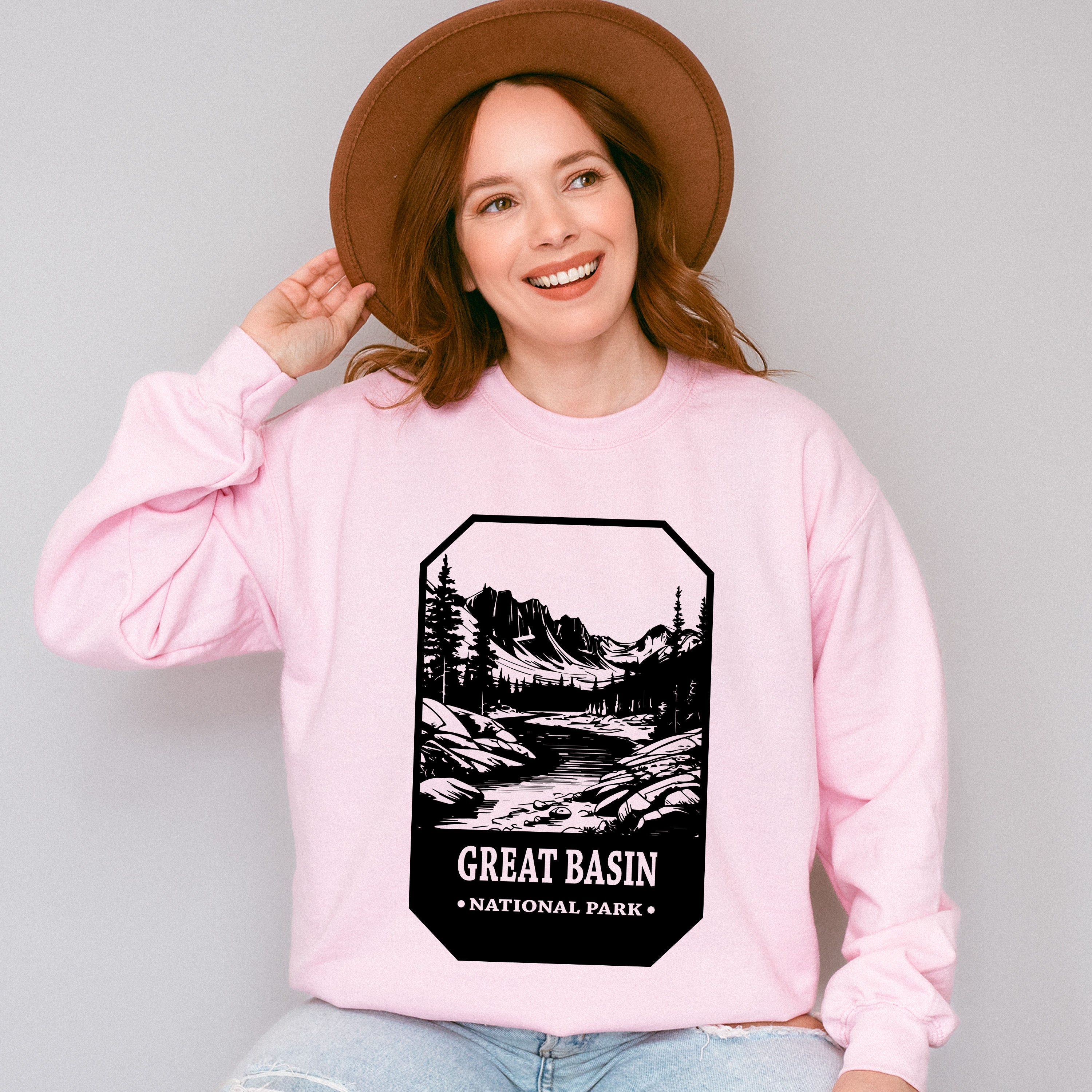 Great Basin - National Park Theme Unisex Crewneck T-Shirt Sweatshirt Hoodie