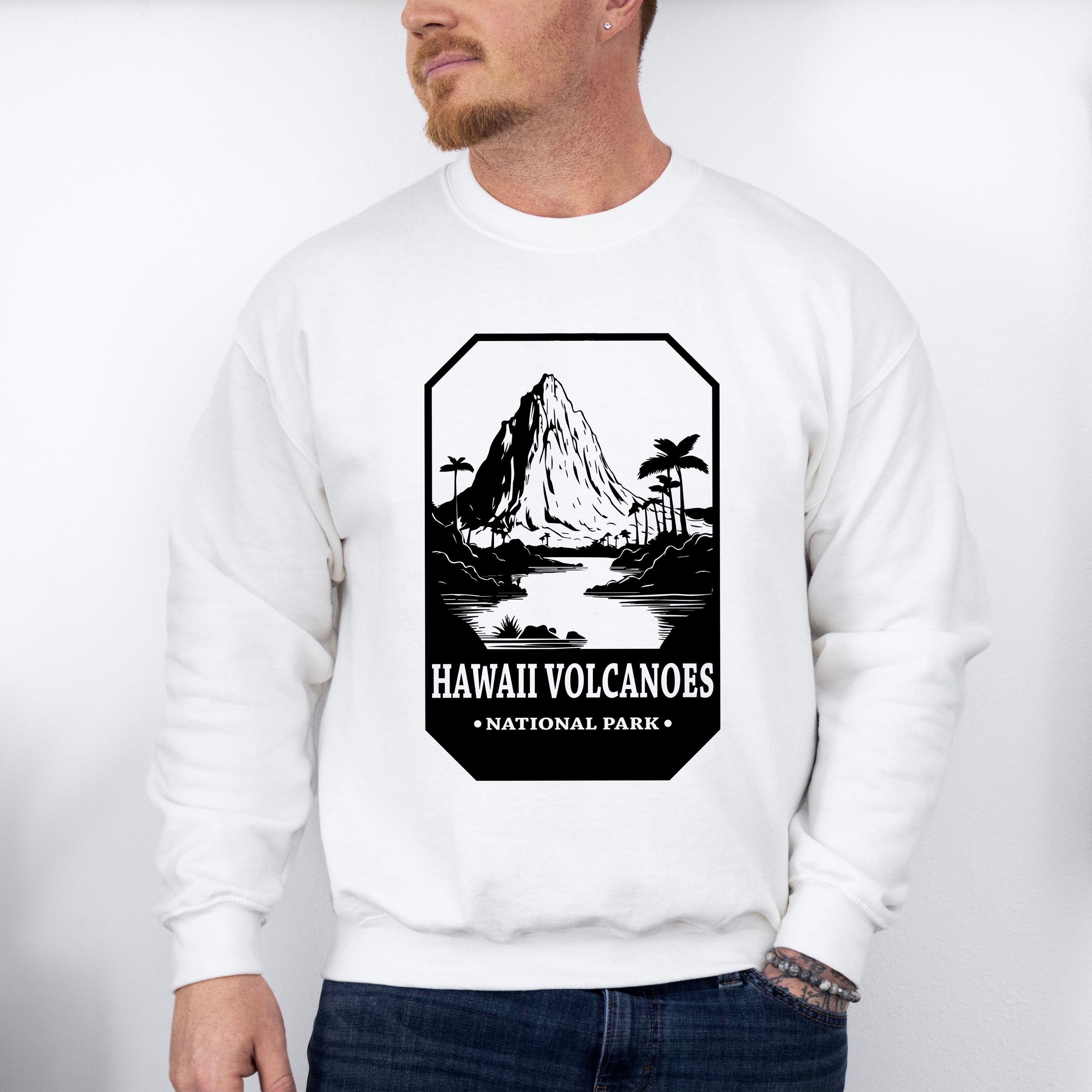 Hawaii Volcanoes - National Park Theme Unisex Crewneck T-Shirt Sweatshirt Hoodie
