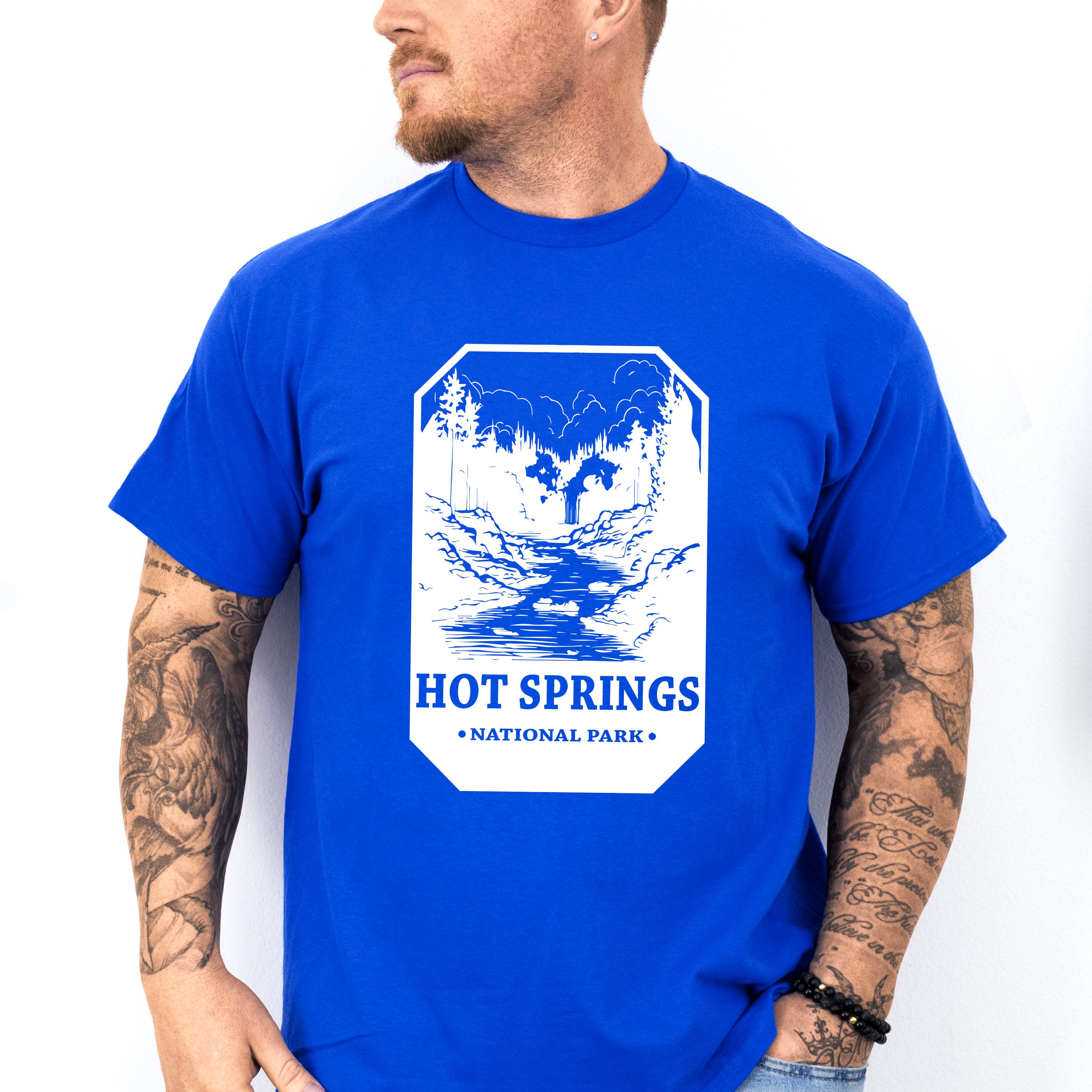 Hot Spring - National Park Theme Unisex Crewneck T-Shirt Sweatshirt Hoodie