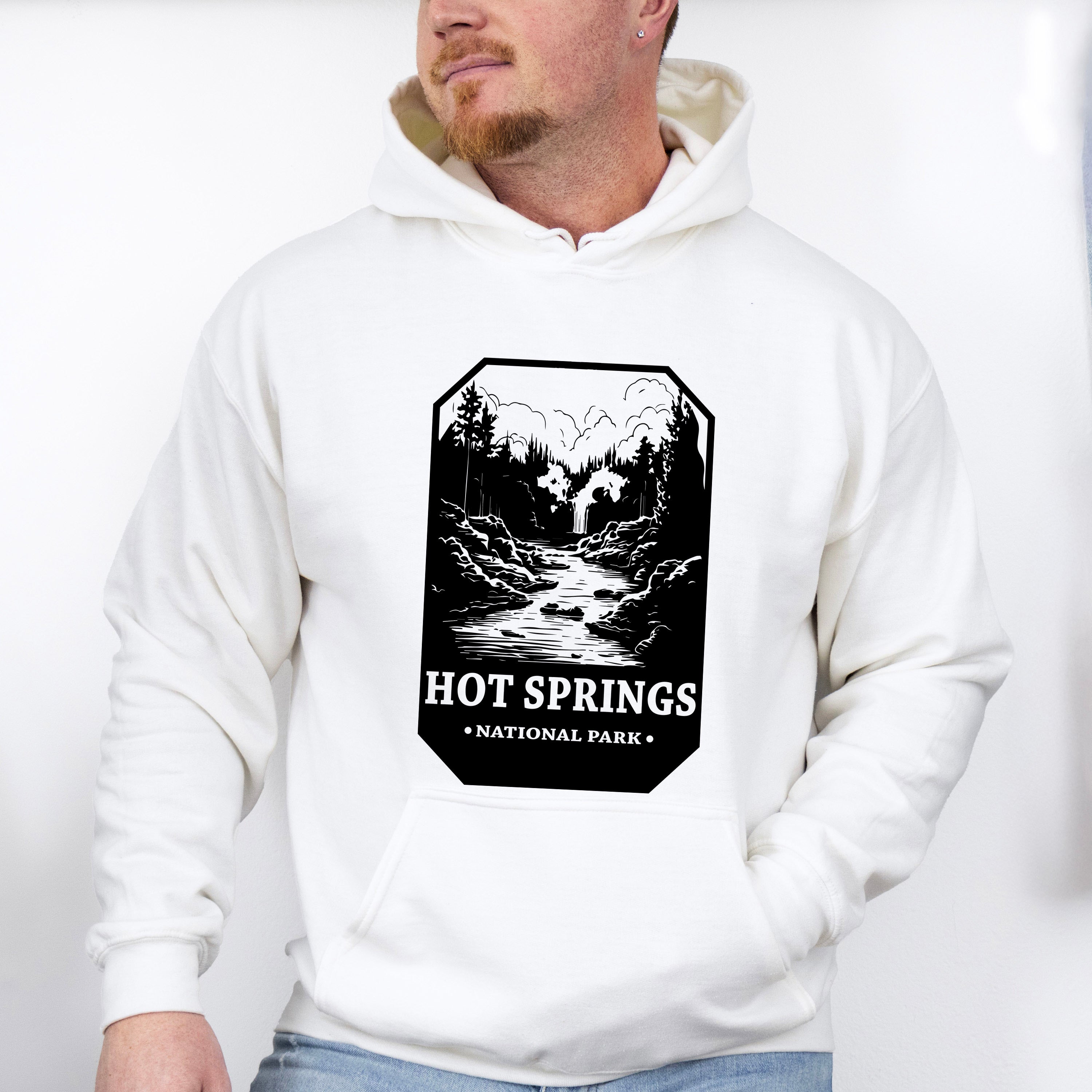 Hot Spring - National Park Theme Unisex Crewneck T-Shirt Sweatshirt Hoodie