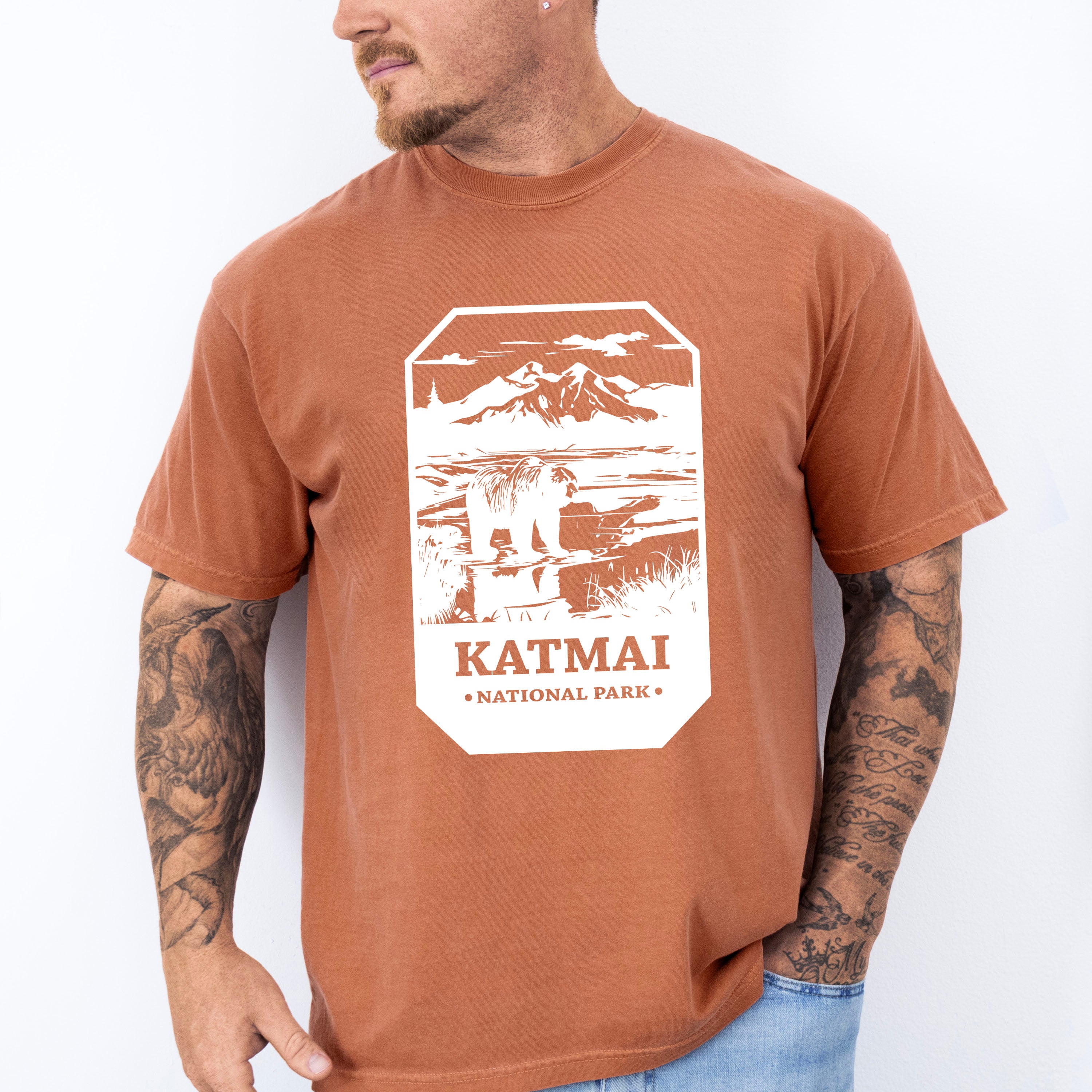 Katmai - National Park Theme Unisex Crewneck T-Shirt Sweatshirt Hoodie
