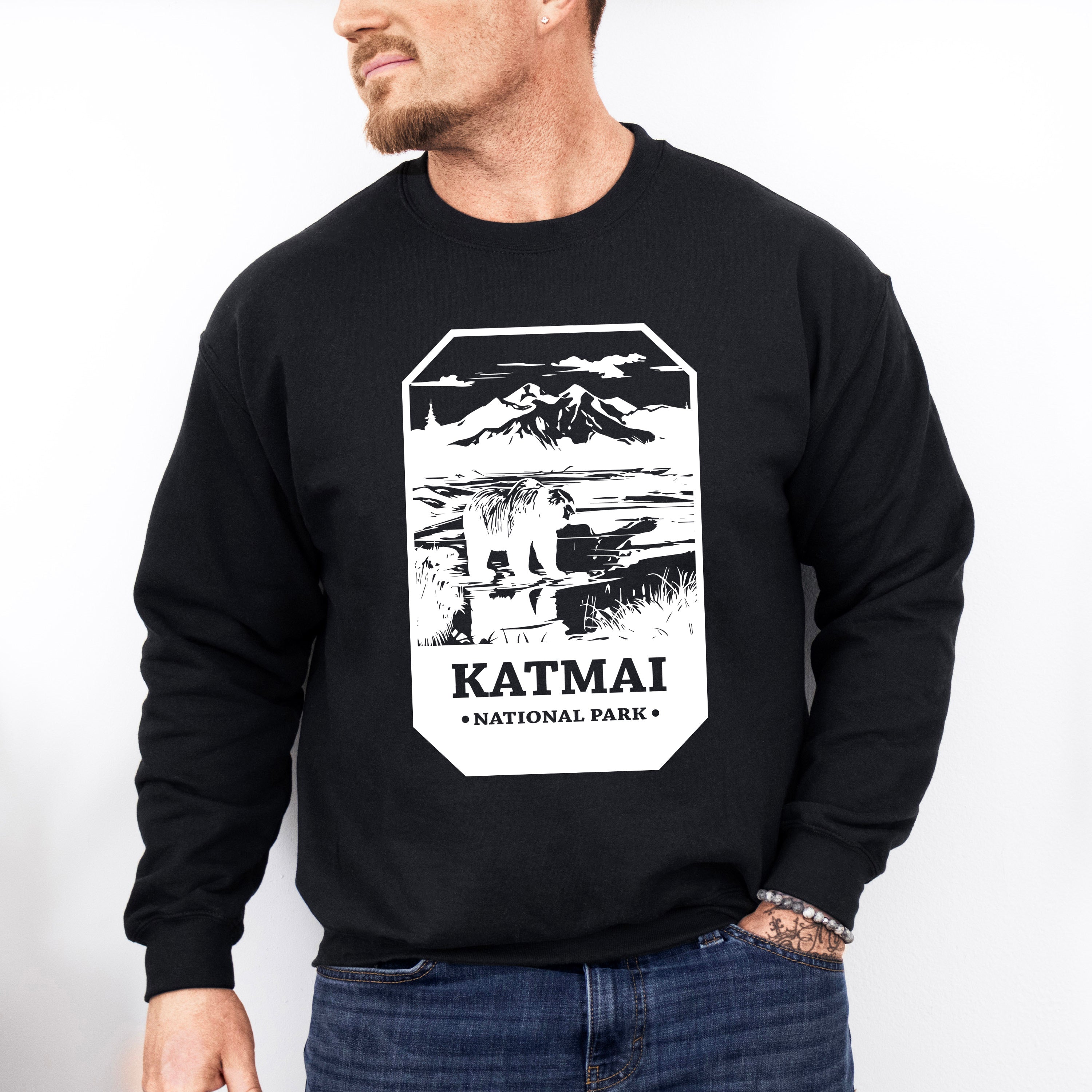 Katmai - National Park Theme Unisex Crewneck T-Shirt Sweatshirt Hoodie
