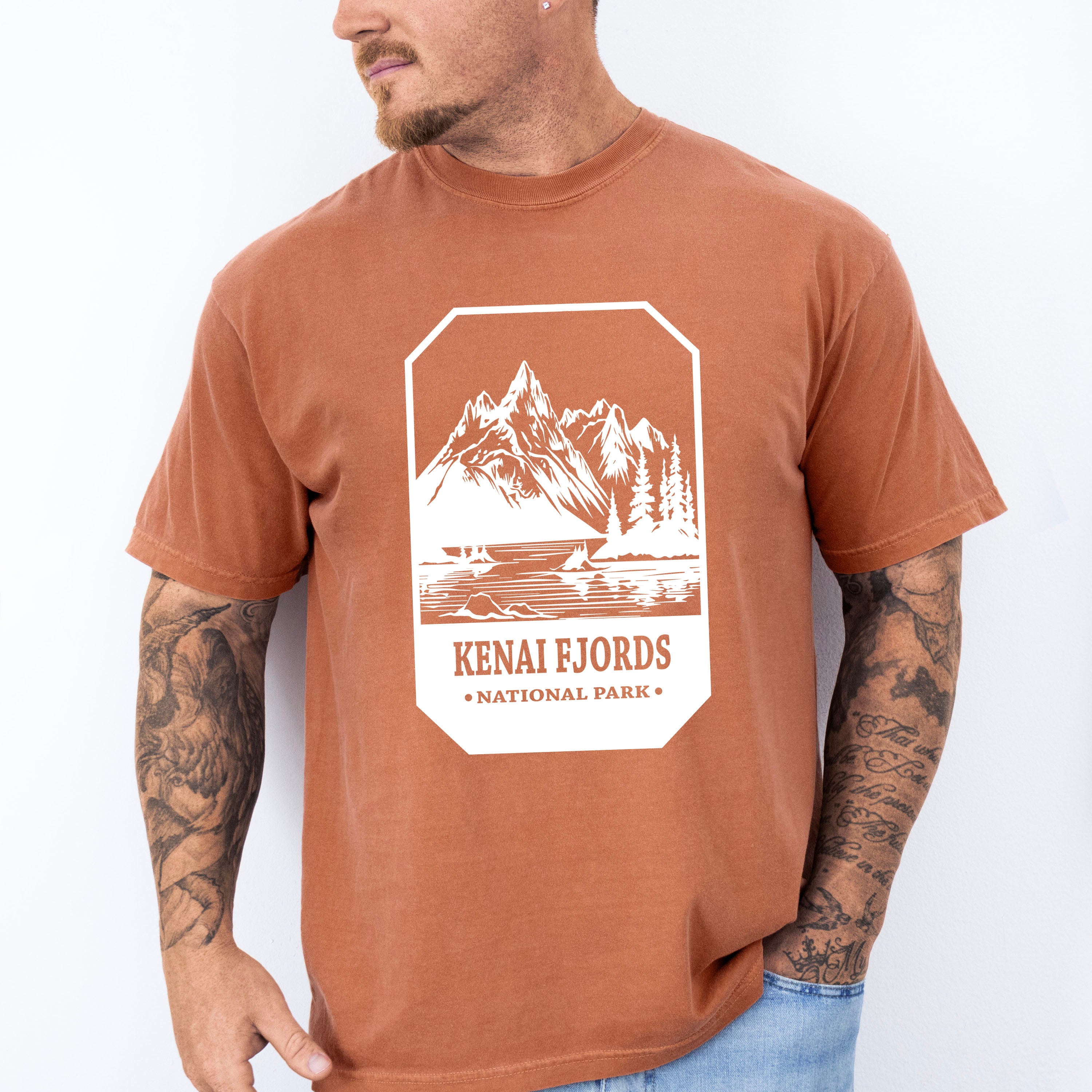 Kenai Fjords - National Park Theme Unisex Crewneck T-Shirt Sweatshirt Hoodie