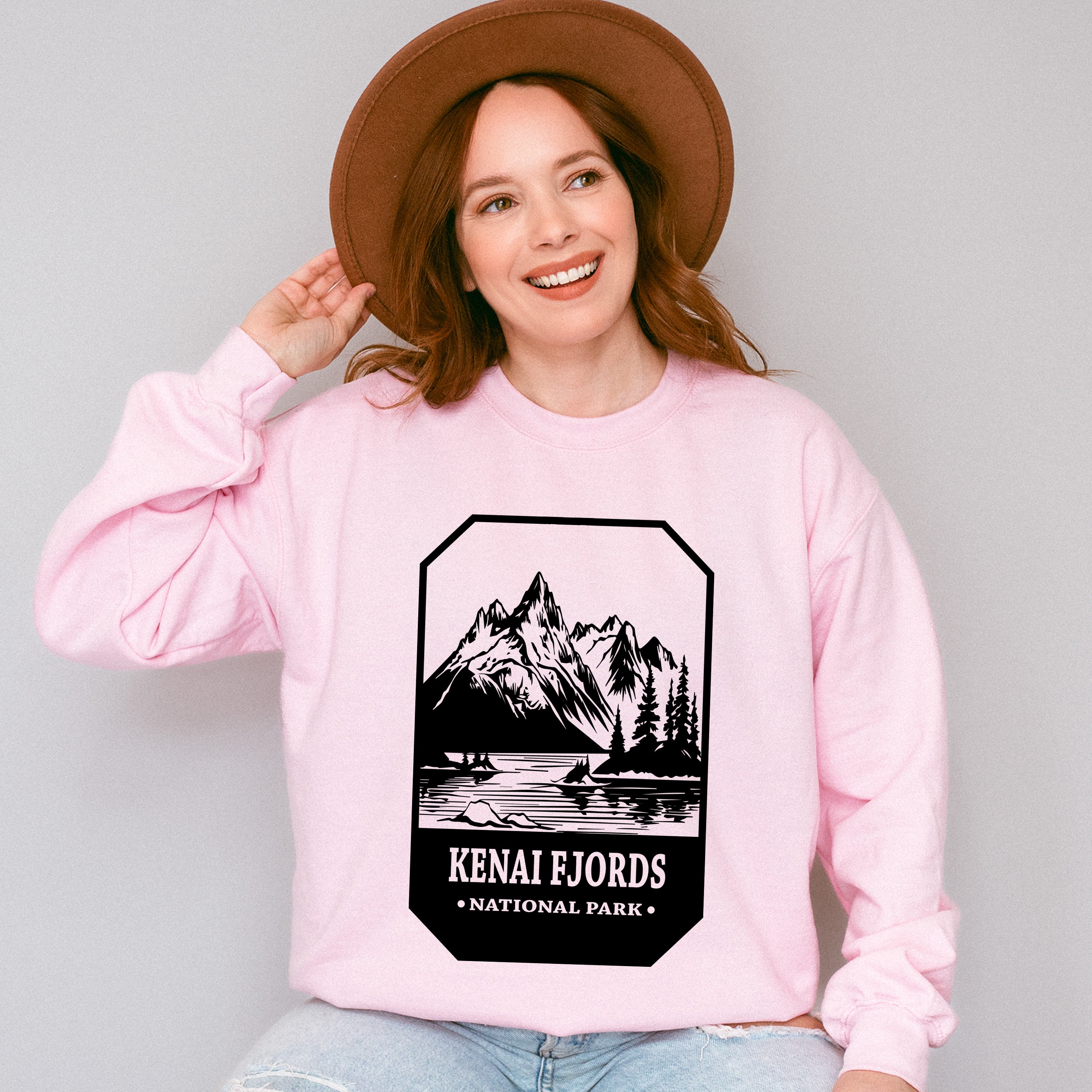 Kenai Fjords - National Park Theme Unisex Crewneck T-Shirt Sweatshirt Hoodie