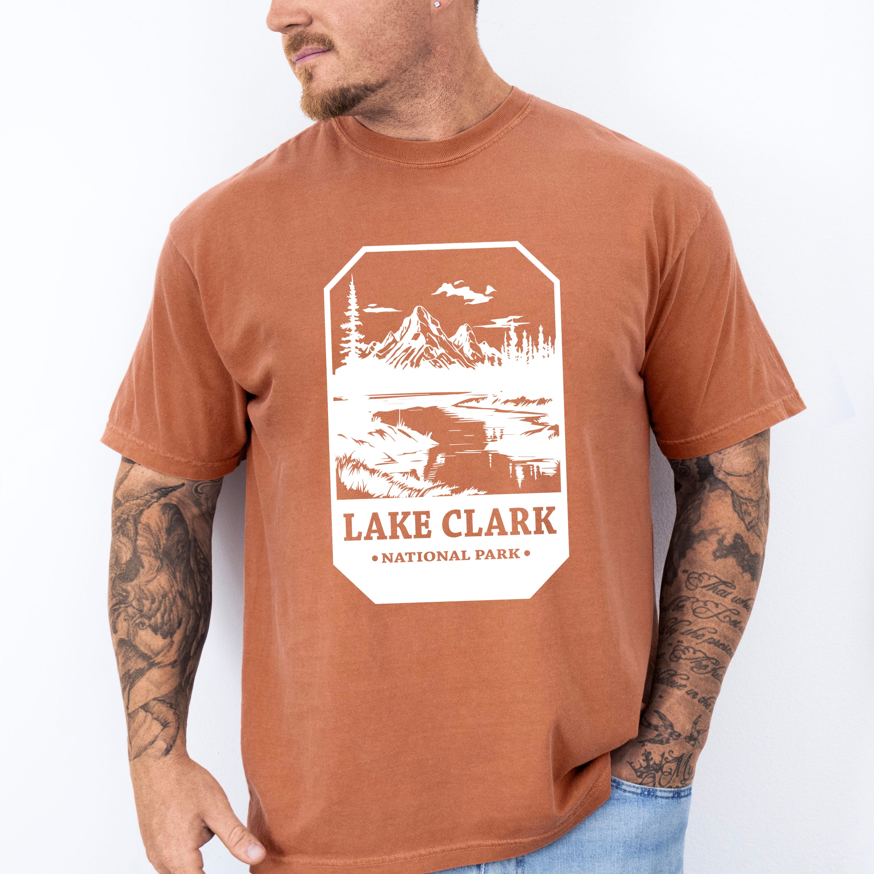 Lake Clark - National Park Theme Unisex Crewneck T-Shirt Sweatshirt Hoodie