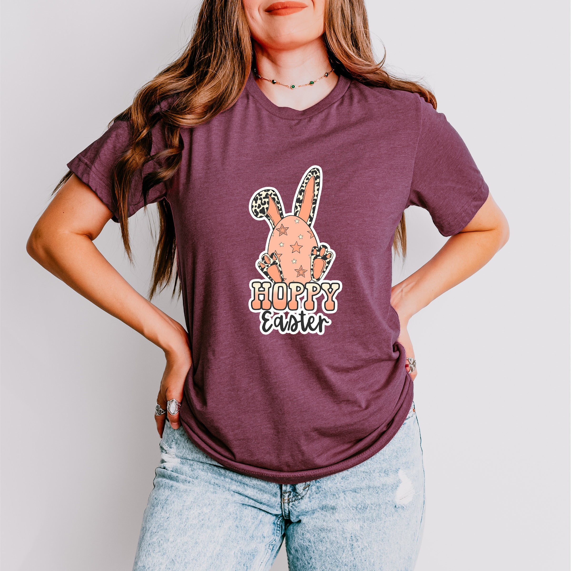 Hoppy Easter Egg Bunny - Easter Day Unisex Crewneck T-Shirt Sweatshirt Hoodie
