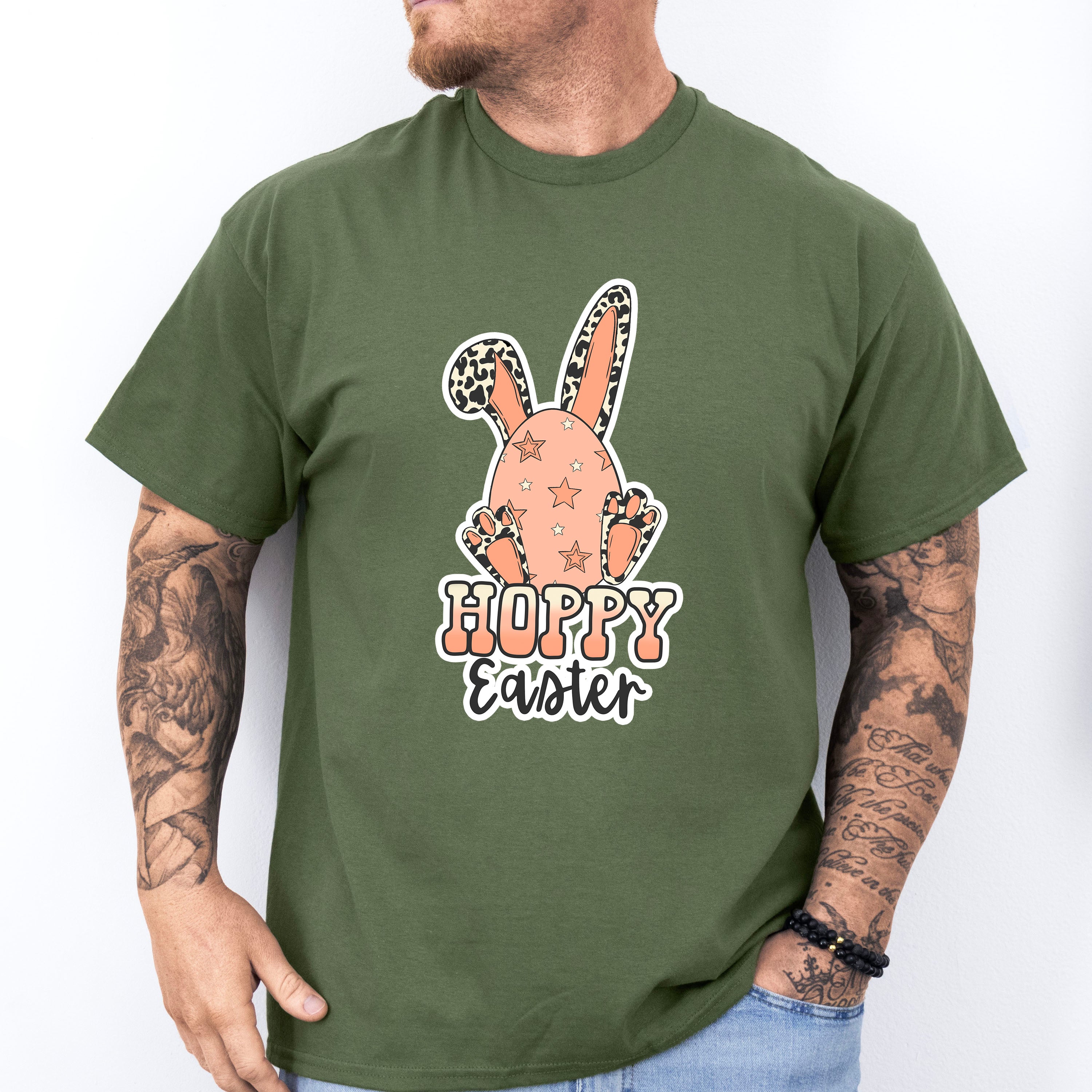 Hoppy Easter Egg Bunny - Easter Day Unisex Crewneck T-Shirt Sweatshirt Hoodie
