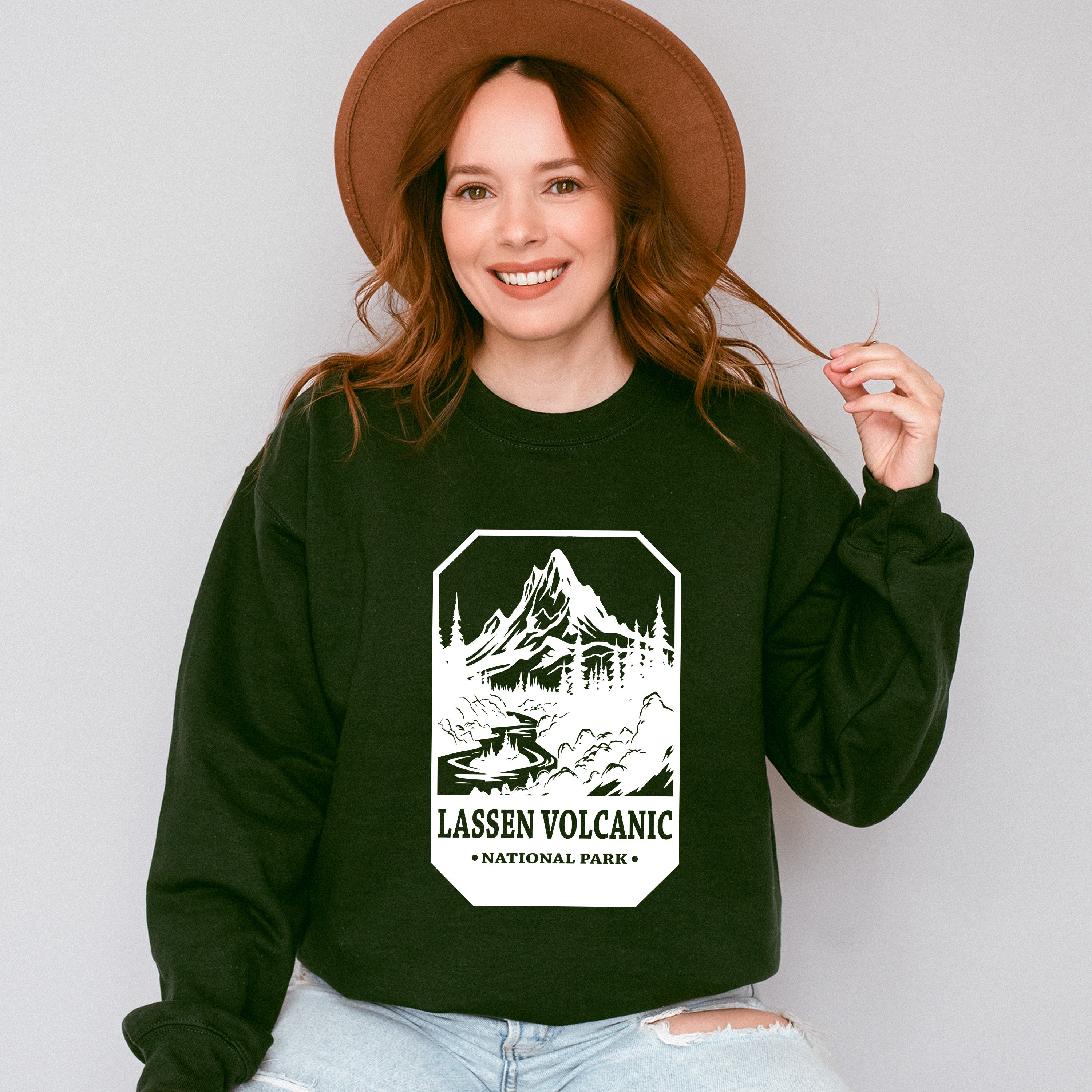 Lassen Volcanic - National Park Theme Unisex Crewneck T-Shirt Sweatshirt Hoodie