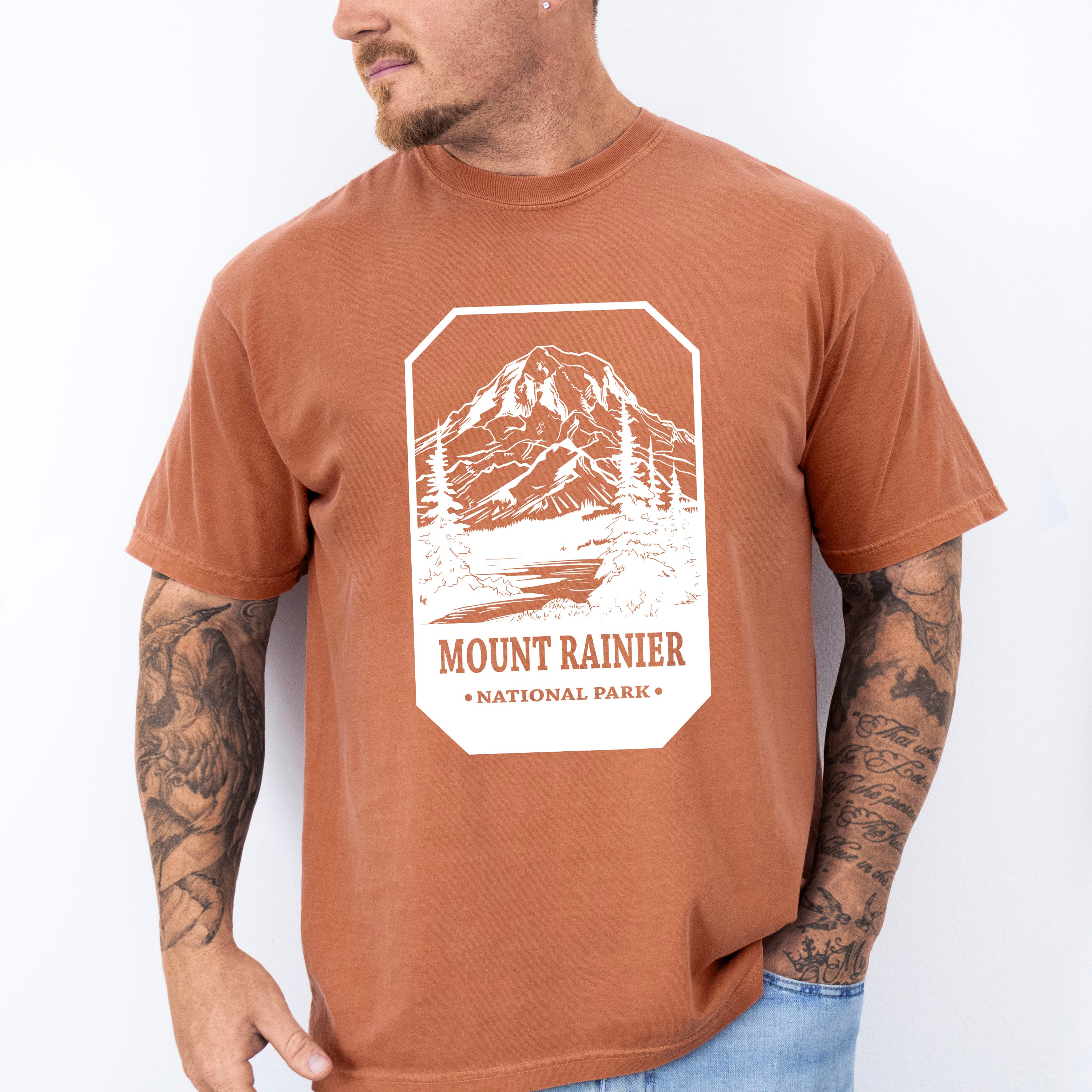 Mount Rainier - National Park Theme Unisex Crewneck T-Shirt Sweatshirt Hoodie