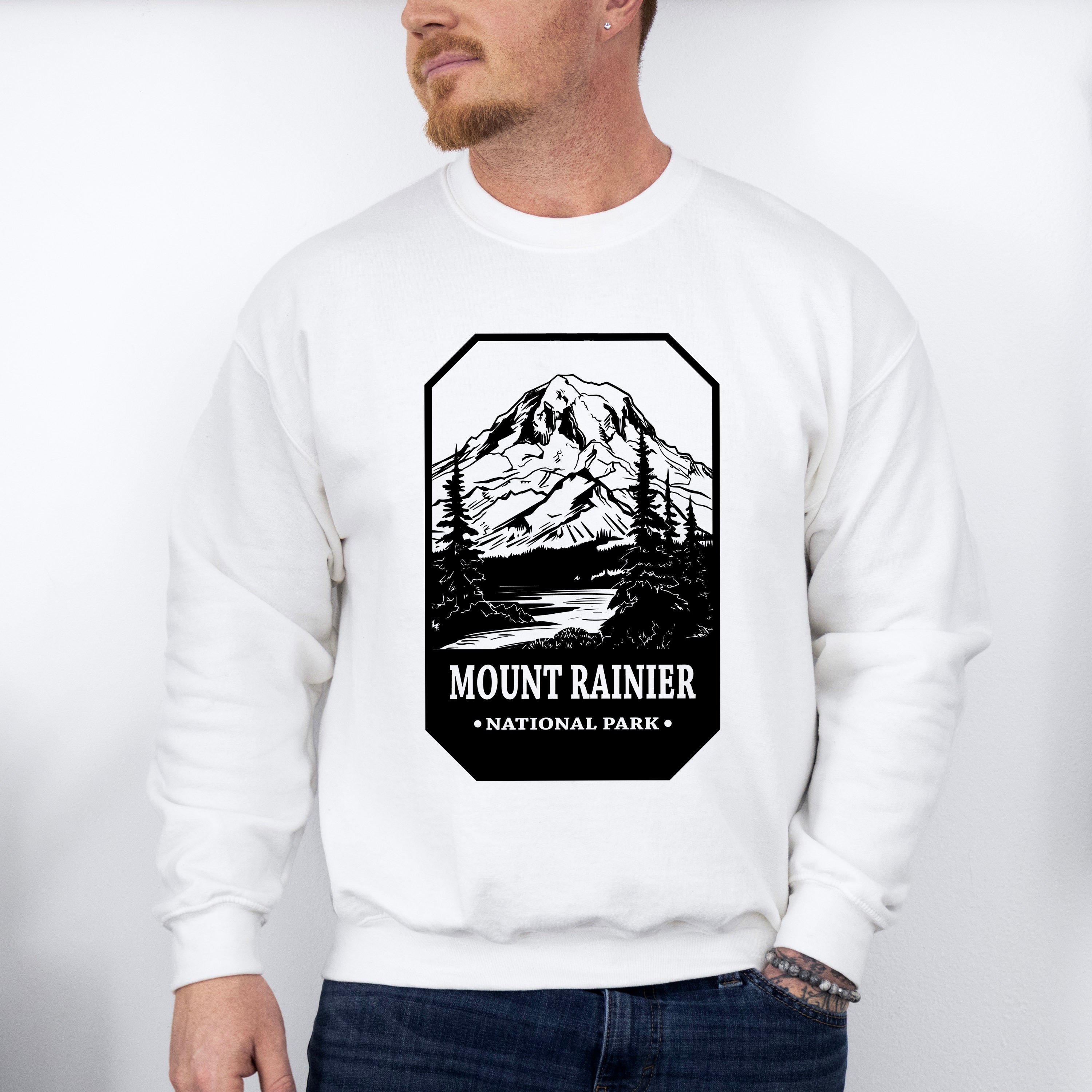 Mount Rainier - National Park Theme Unisex Crewneck T-Shirt Sweatshirt Hoodie
