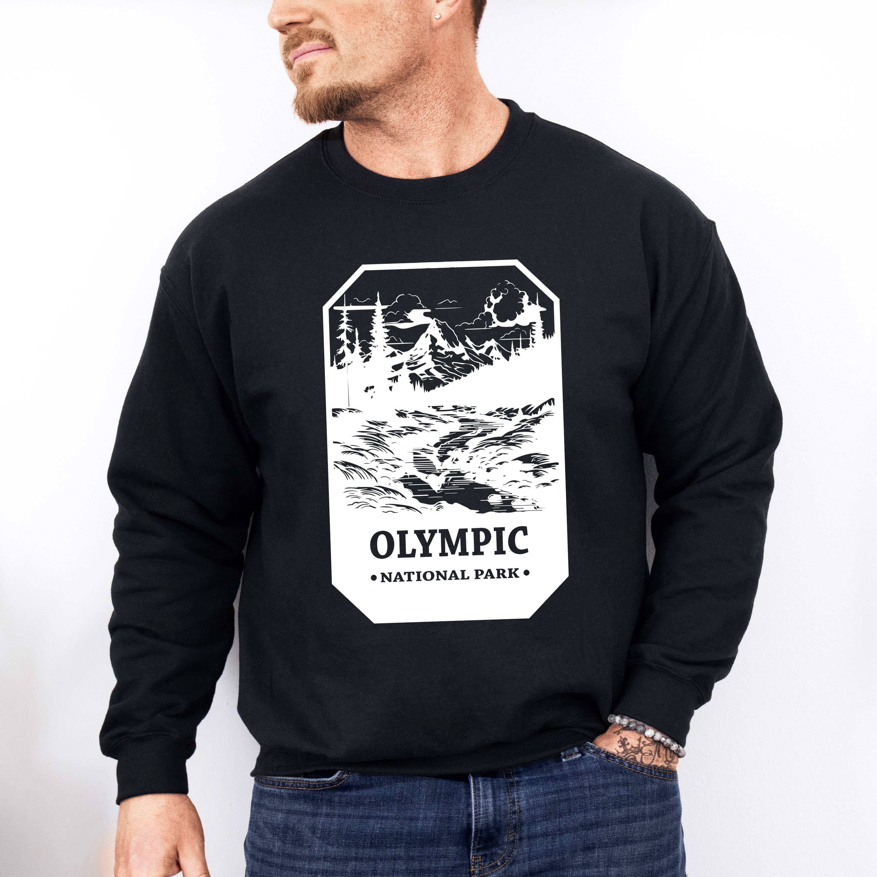 Olympic - National Park Theme Unisex Crewneck T-Shirt Sweatshirt Hoodie