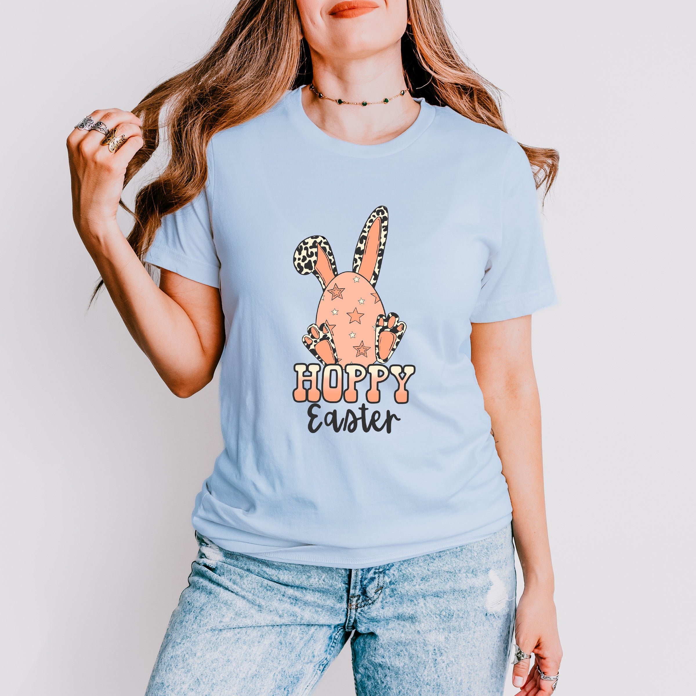 Hoppy Easter Egg Bunny - Easter Day Unisex Crewneck T-Shirt Sweatshirt Hoodie