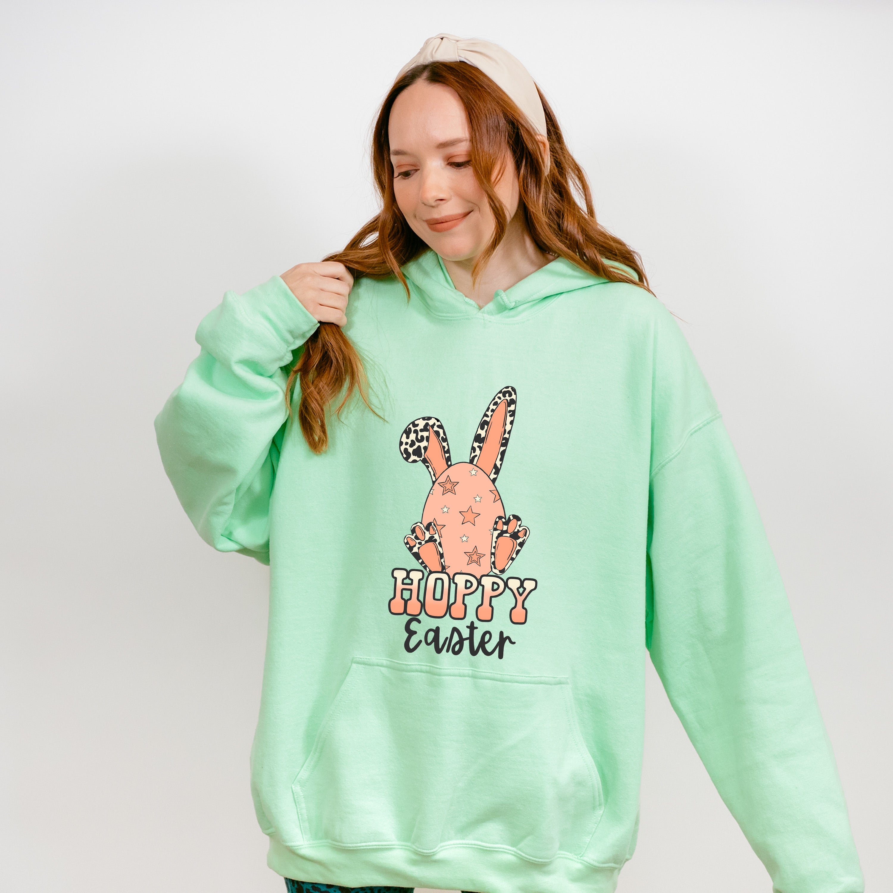 Hoppy Easter Egg Bunny - Easter Day Unisex Crewneck T-Shirt Sweatshirt Hoodie