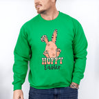 Hoppy Easter Egg Bunny - Easter Day Unisex Crewneck T-Shirt Sweatshirt Hoodie