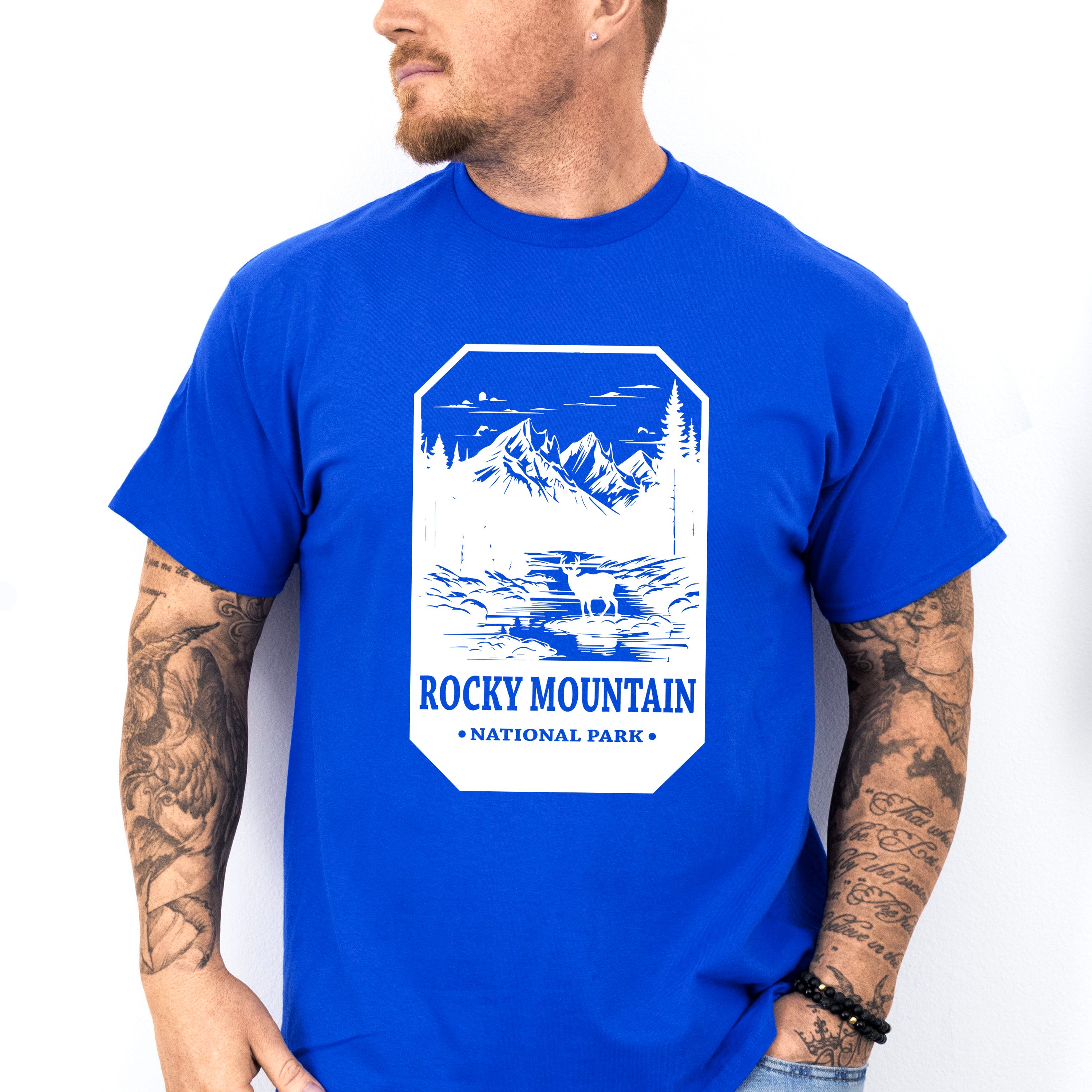 Rocky Mountain - National Park Theme Unisex Crewneck T-Shirt Sweatshirt Hoodie