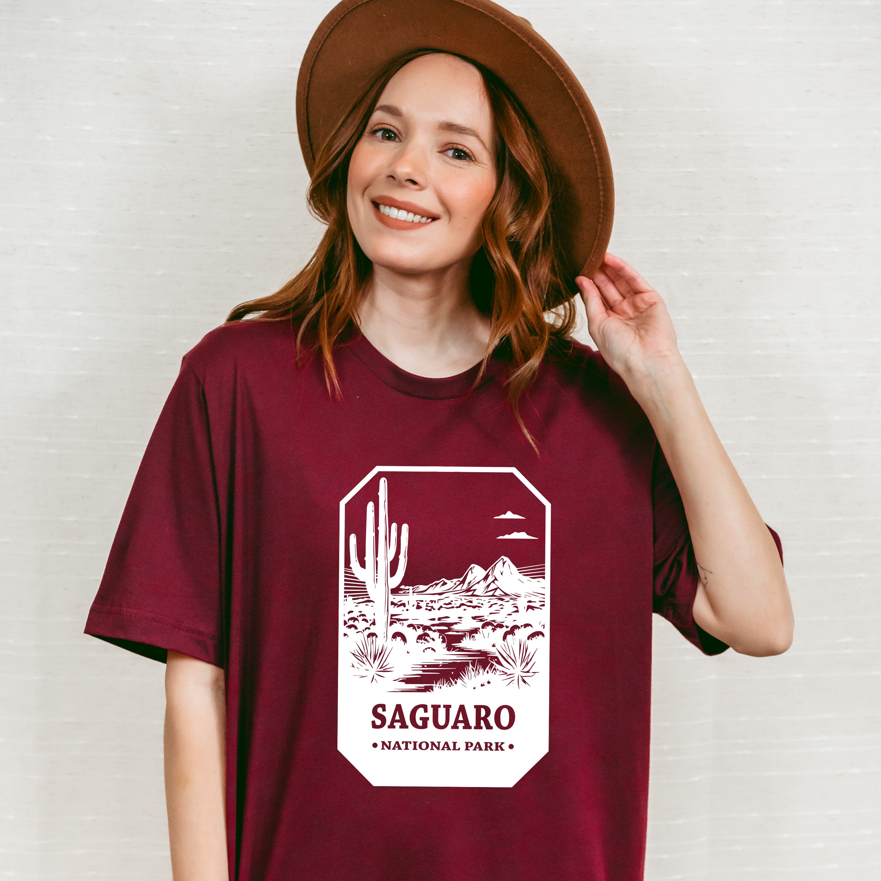 Saguaro - National Park Theme Unisex Crewneck T-Shirt Sweatshirt Hoodie