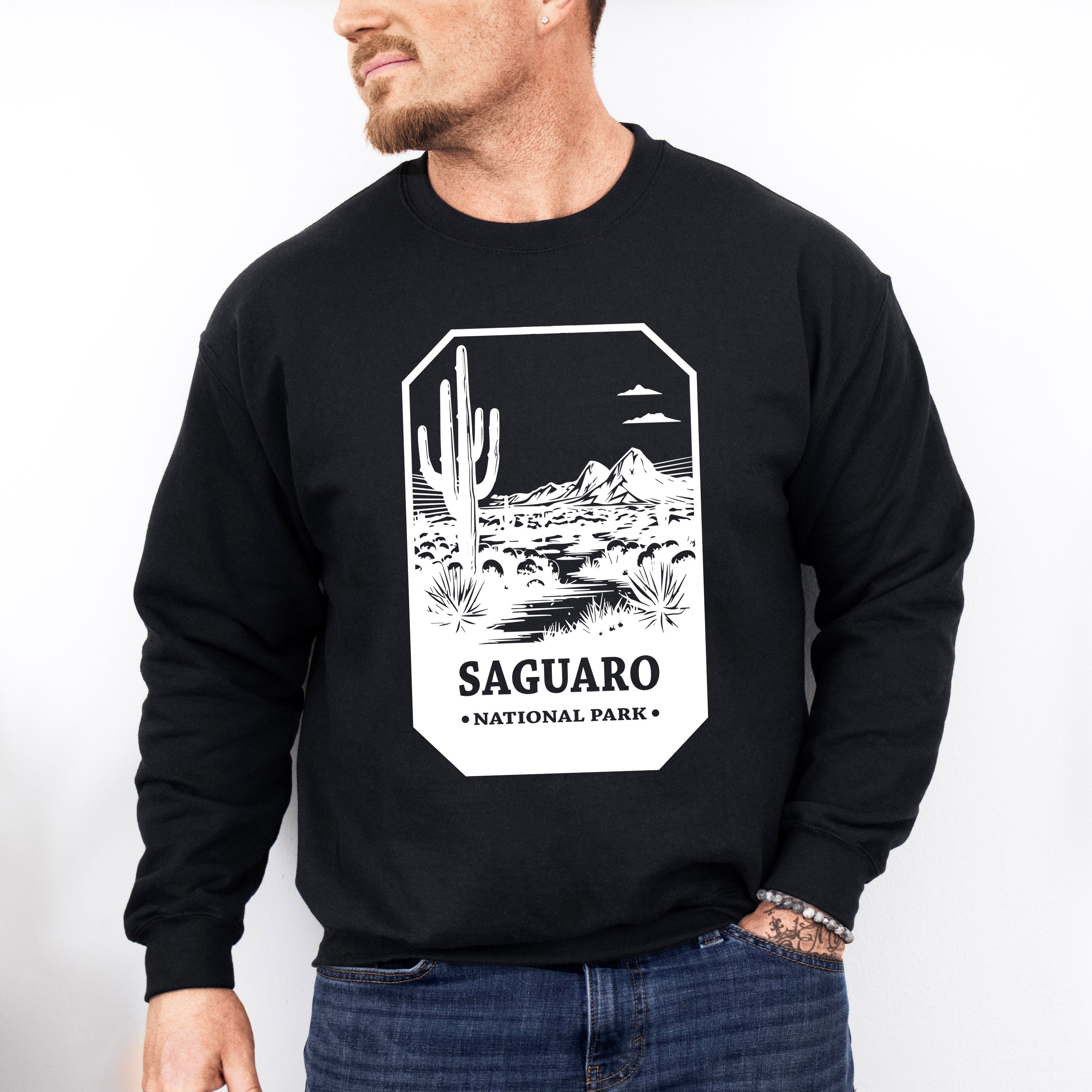 Saguaro - National Park Theme Unisex Crewneck T-Shirt Sweatshirt Hoodie
