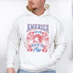 America 1776 Land Of The Free Hawk - 4th Of July Unisex Crewneck T-Shirt Sweatshirt Hoodie