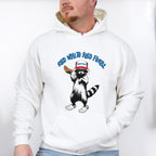 Red White And Feral Merica Hat Raccoon - 4th Of July Unisex Crewneck T-Shirt Sweatshirt Hoodie