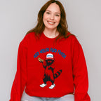 Red White And Feral Merica Hat Raccoon - 4th Of July Unisex Crewneck T-Shirt Sweatshirt Hoodie