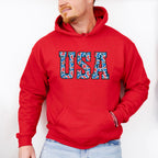 USA Red & Blue Design - 4th Of July Unisex Crewneck T-Shirt Sweatshirt Hoodie