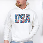 USA Red & Blue Design - 4th Of July Unisex Crewneck T-Shirt Sweatshirt Hoodie