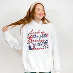Land Of The Free Because Of The Brave Red & Blue Ribbons - 4th Of July Unisex Crewneck T-Shirt Sweatshirt Hoodie
