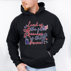 Land Of The Free Because Of The Brave Red & Blue Ribbons - 4th Of July Unisex Crewneck T-Shirt Sweatshirt Hoodie
