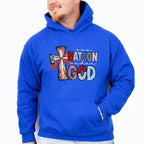 One Nation Under God Cross - 4th Of July Unisex Crewneck T-Shirt Sweatshirt Hoodie