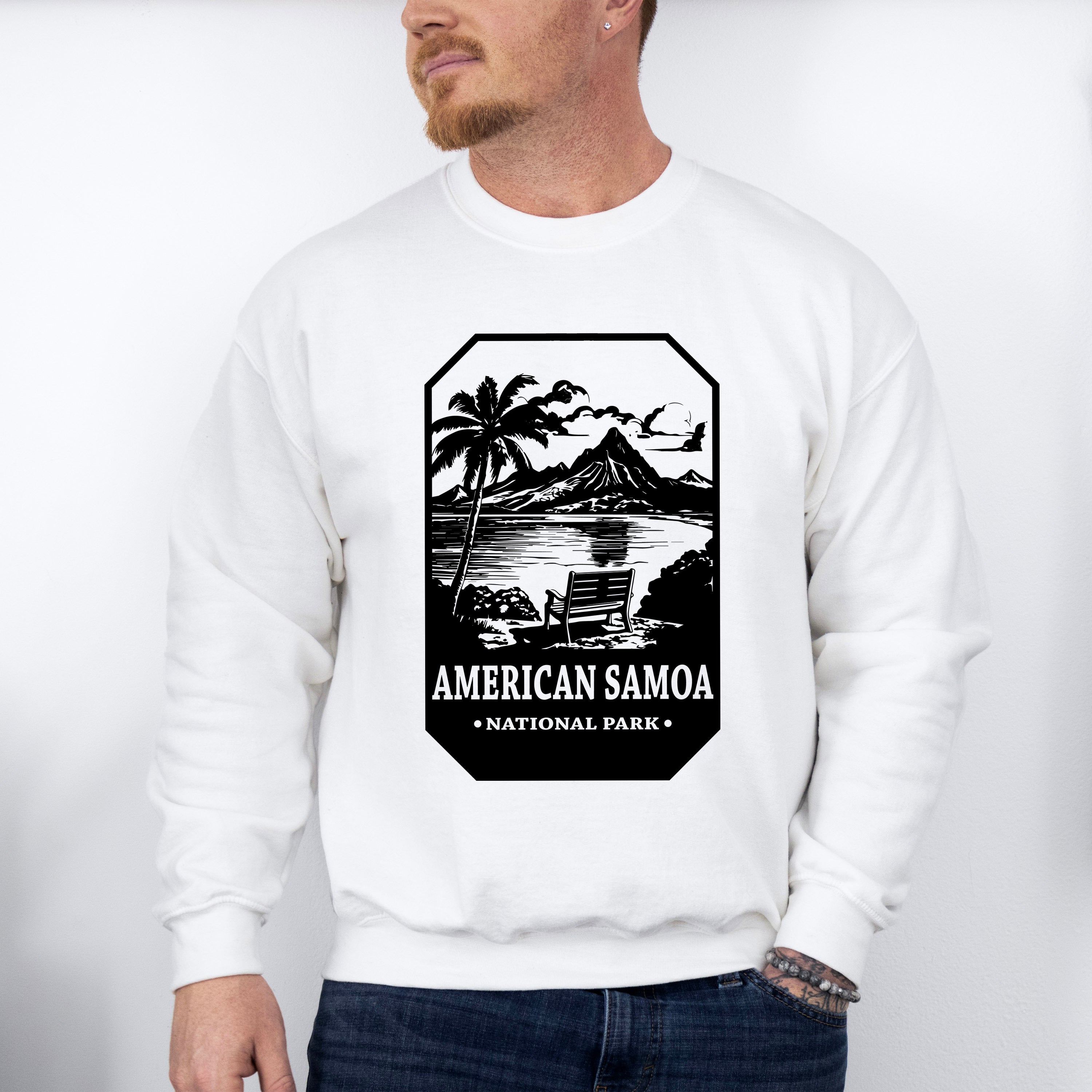 American Samoa - National Park Theme Unisex Crewneck T-Shirt Sweatshirt Hoodie