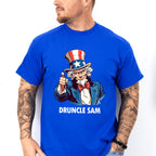 Druncle Sam B&W - 4th Of July Unisex Crewneck T-Shirt Sweatshirt Hoodie