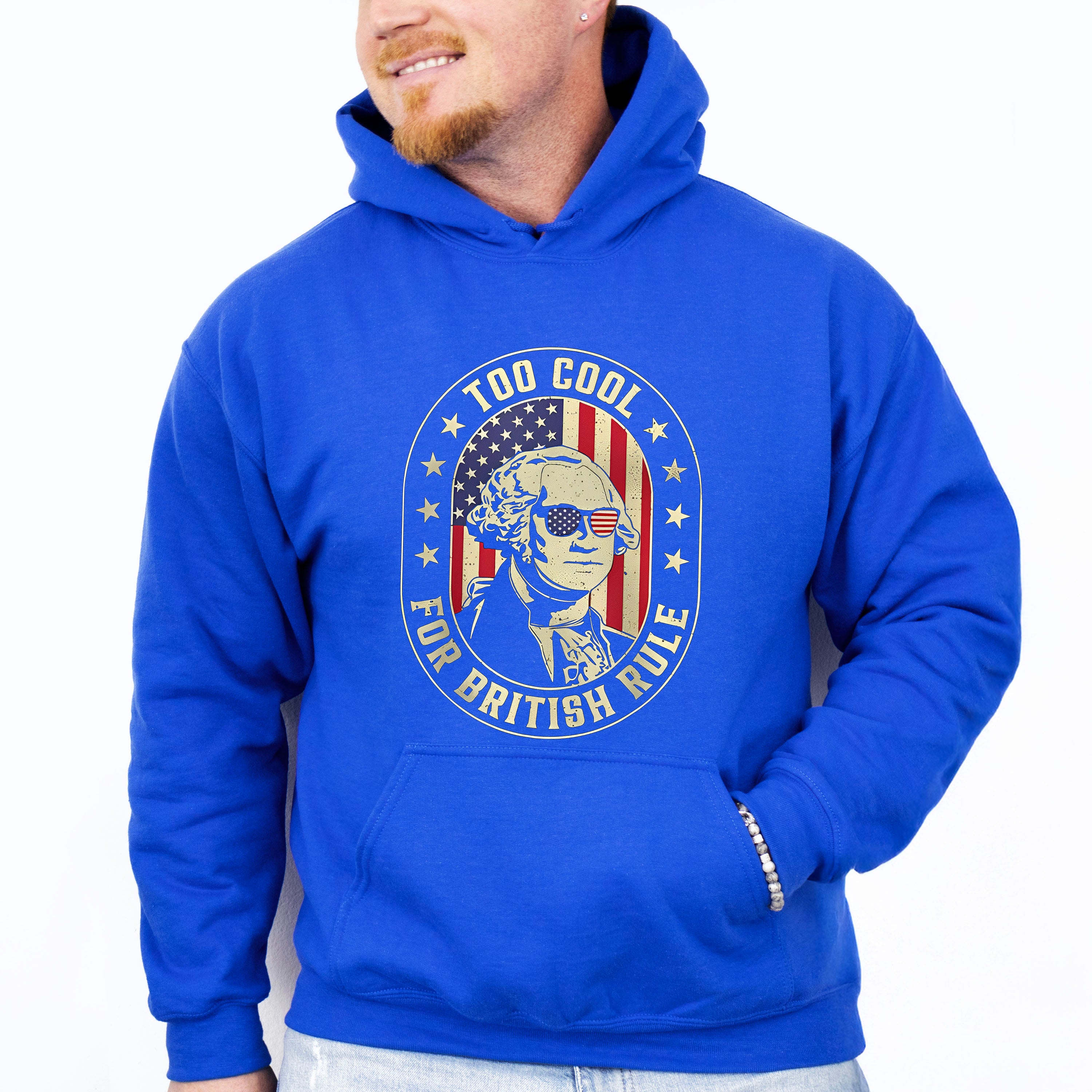 Too Cool For British Rule - 4th Of July Unisex Crewneck T-Shirt Sweatshirt Hoodie