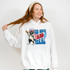 Red White And Feral Raccoon Design - 4th Of July Unisex Crewneck T-Shirt Sweatshirt Hoodie