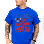 God Bless America US Flag - 4th Of July Unisex Crewneck T-Shirt Sweatshirt Hoodie