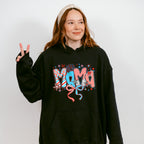 Mama Ribbons, Stars And Fireworks - 4th Of July Unisex Crewneck T-Shirt Sweatshirt Hoodie